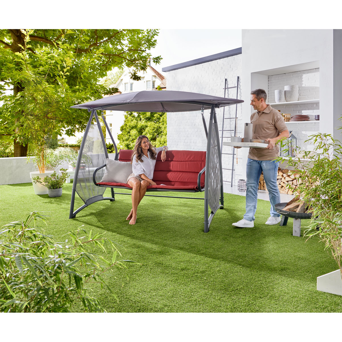 Haveson Hollywoodschaukel Sunshine 3-Sitzer Bild 5