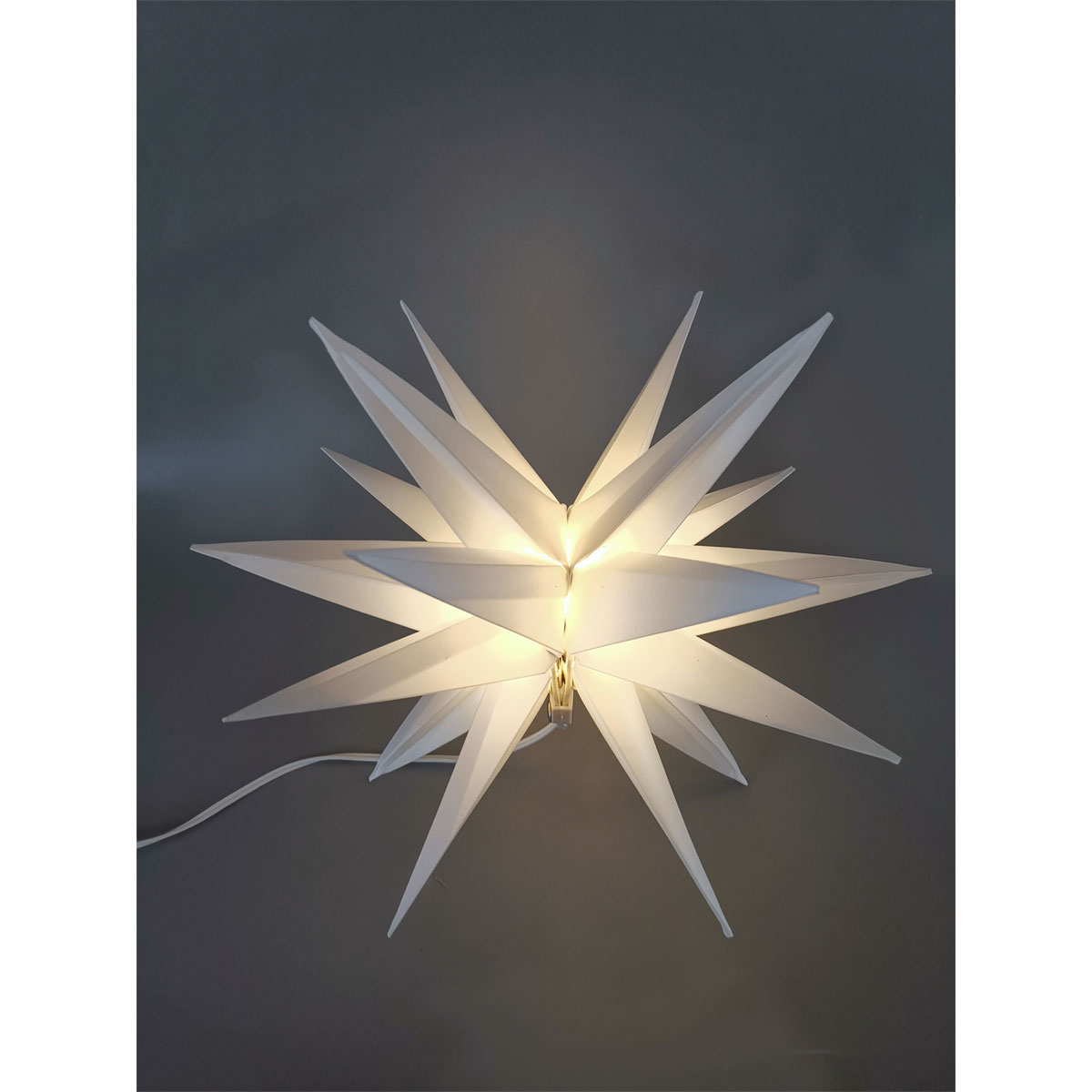 LED-Kunststoffstern weiß 35 cm