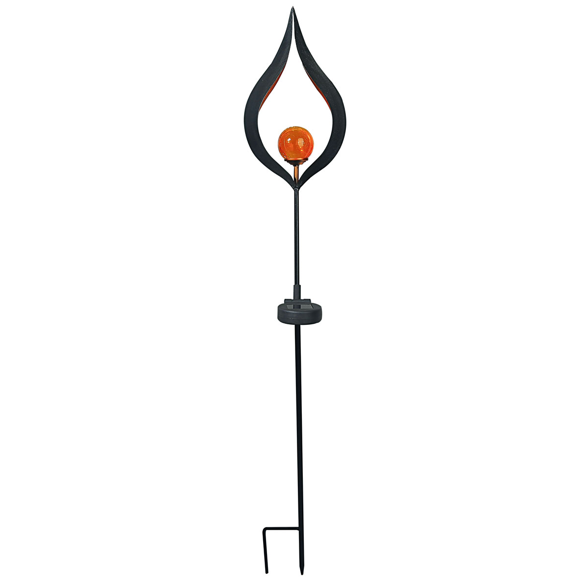 Flector Garten LED-Solar-Dekostick Glowing Eye schwarz/kupfer Bild 1
