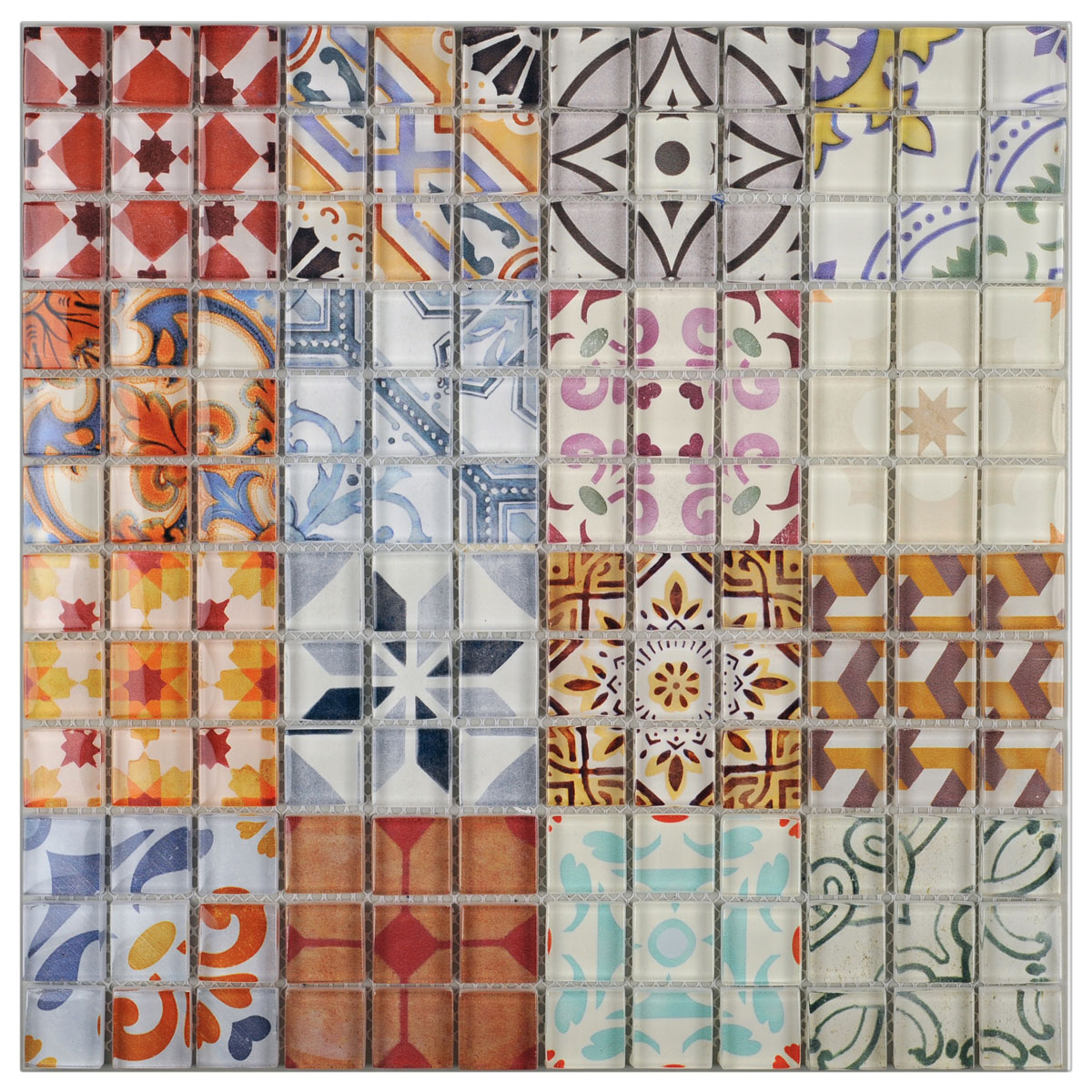 Glasmosaik Retro Mix 30 x 30 cm