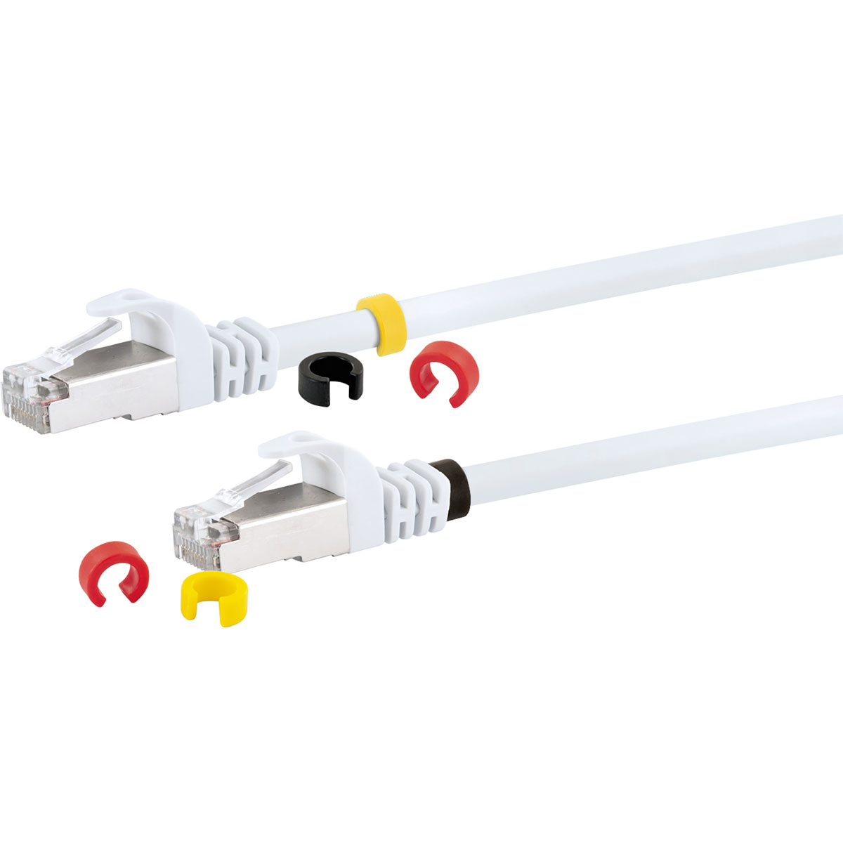 Schwaiger  Netzwerkkabel CAT7 0,5 m weiß Bild 5