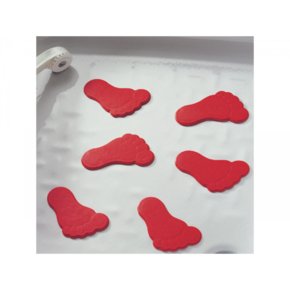 Valblue  Mini Dusch- u Wanneneinlage Füße rot