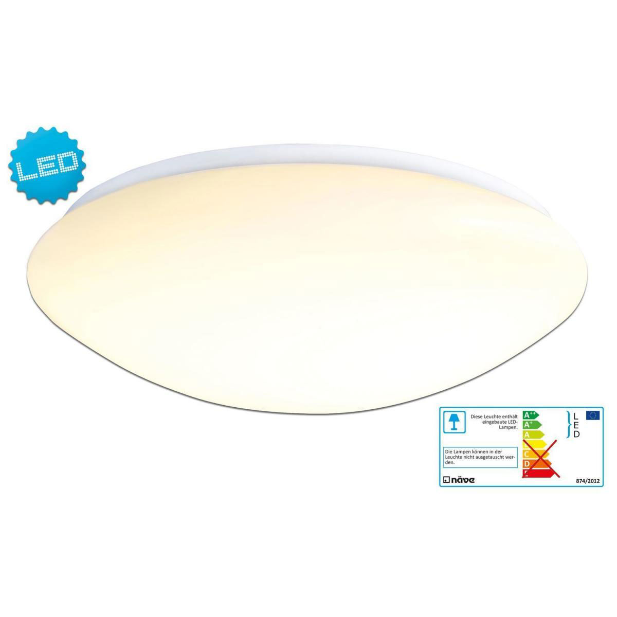 näve LED-Wand-/Deckenleuchte Dublin weiß Bild 4