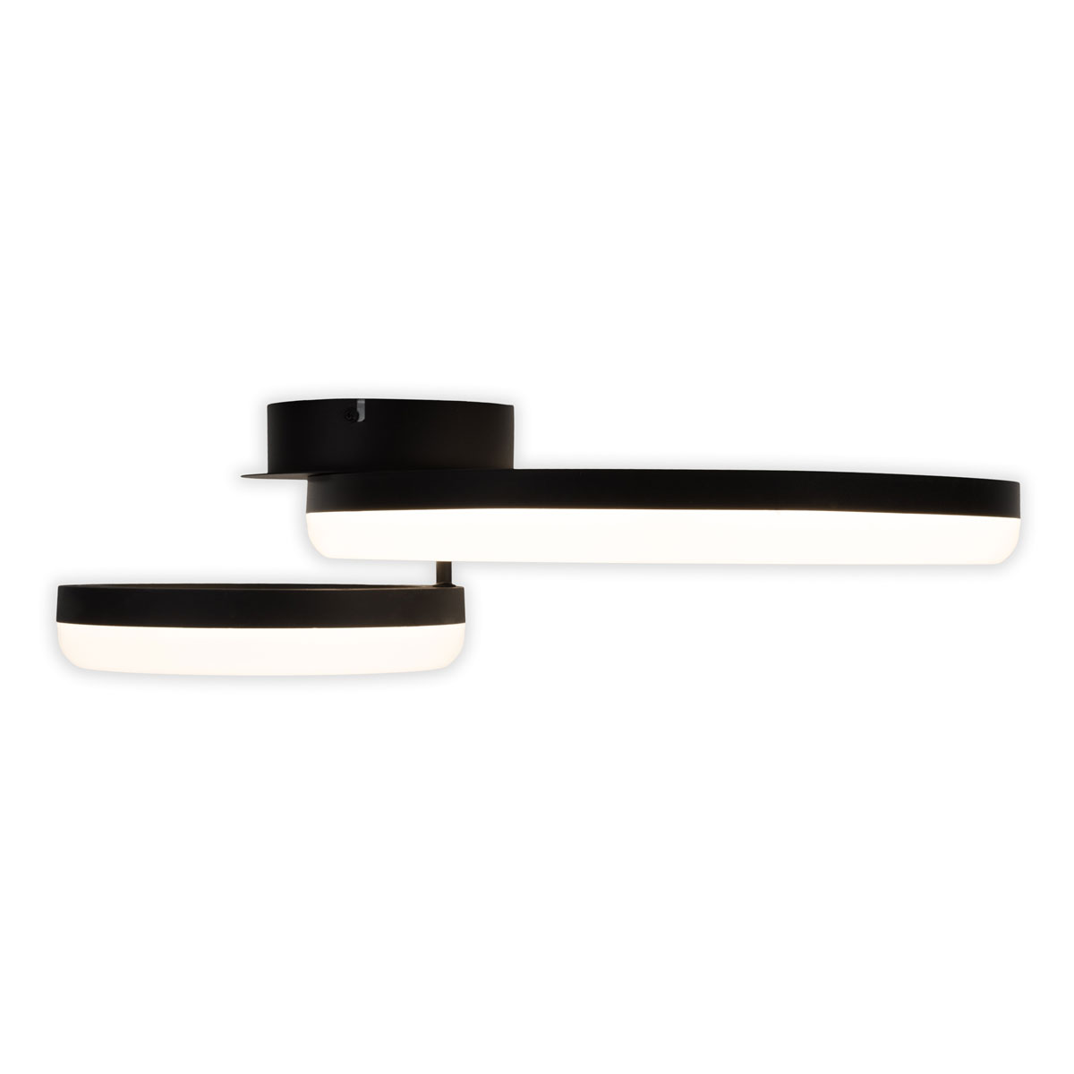 Naeve LED DL Circulo Metall/KSschwarz LxBxH 53x40x14cm dimmbar Bild 9