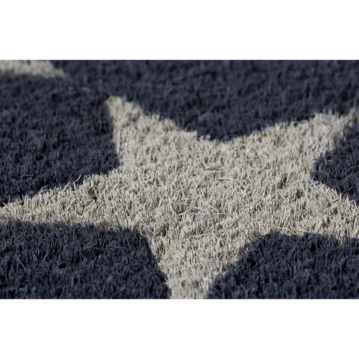 Kokosmatte Stars 40 x 60 cm dunkelgrau Bild 2