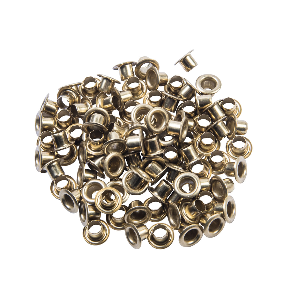 Krone Ösen Messing 5 mm 100 Stück Krone Ösen Messing 5 mm 100 Stück