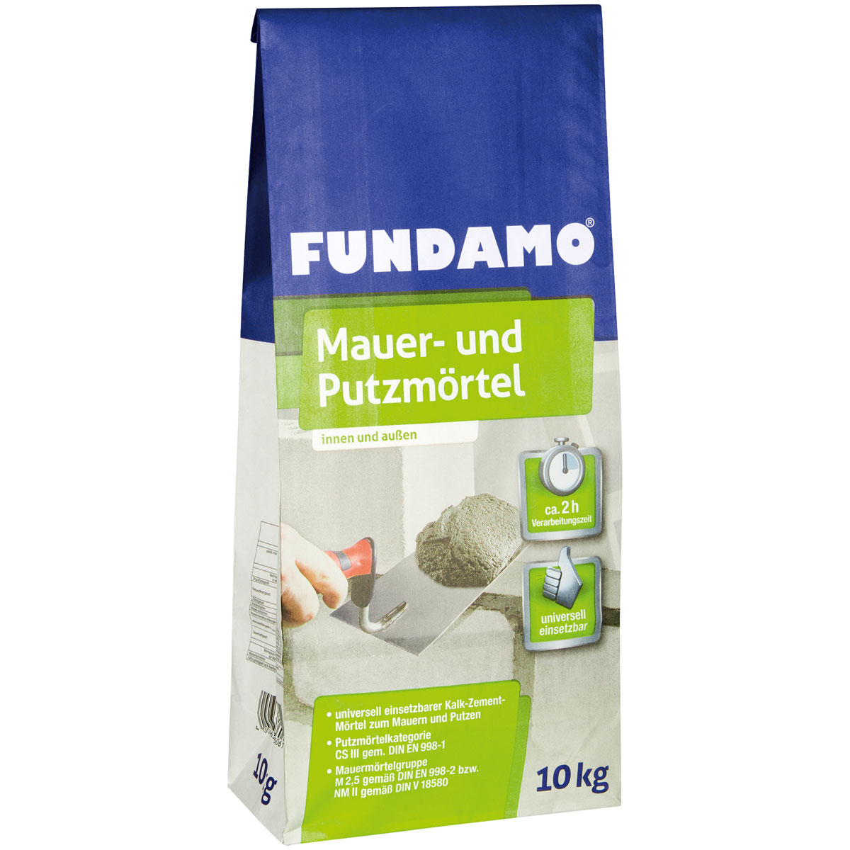 Fundamo Mauermörtel und Putzmörtel 10 kg