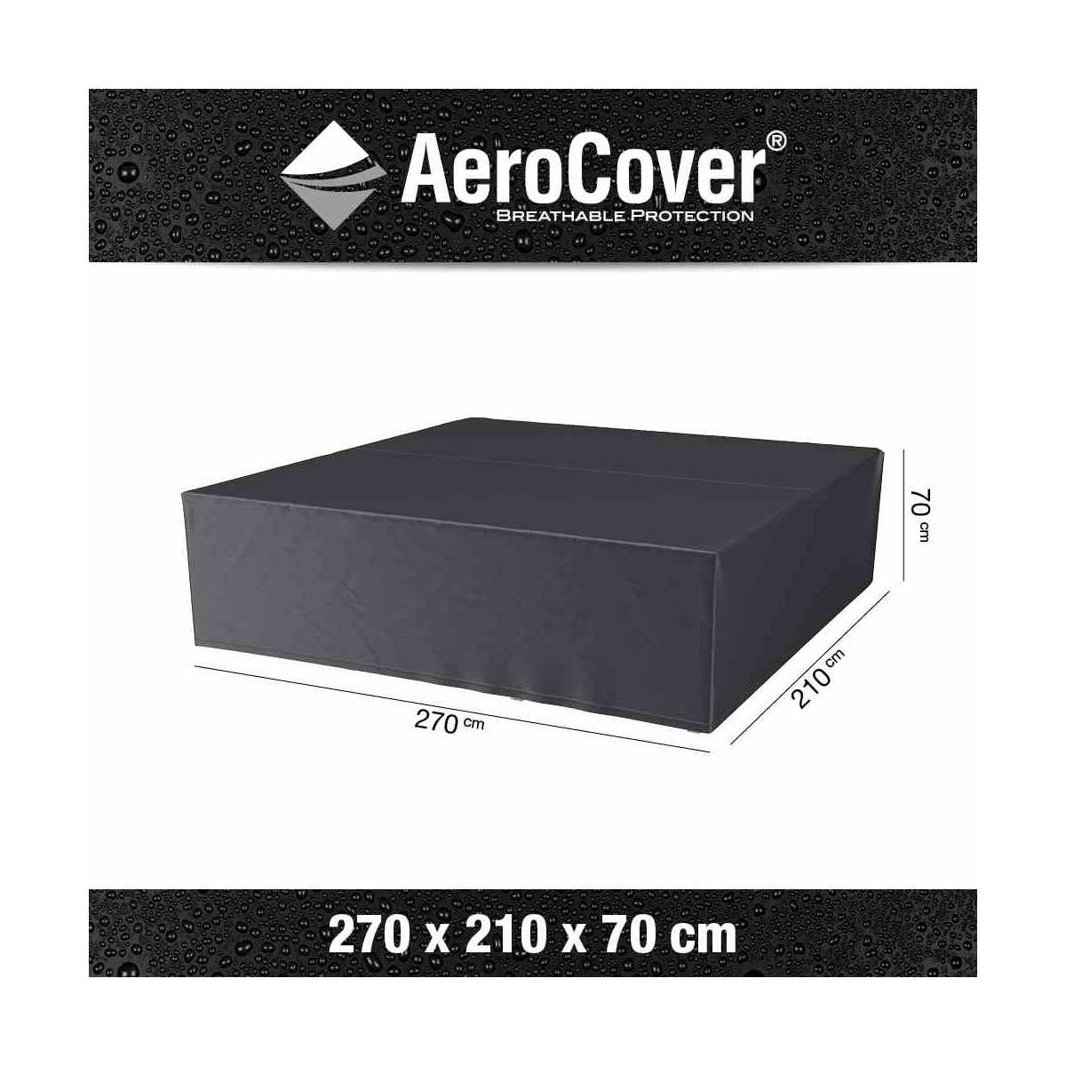 AeroCover Schutzhülle für Lounge-Sets 270 x 210 x 70 cm anthrazit Bild 2