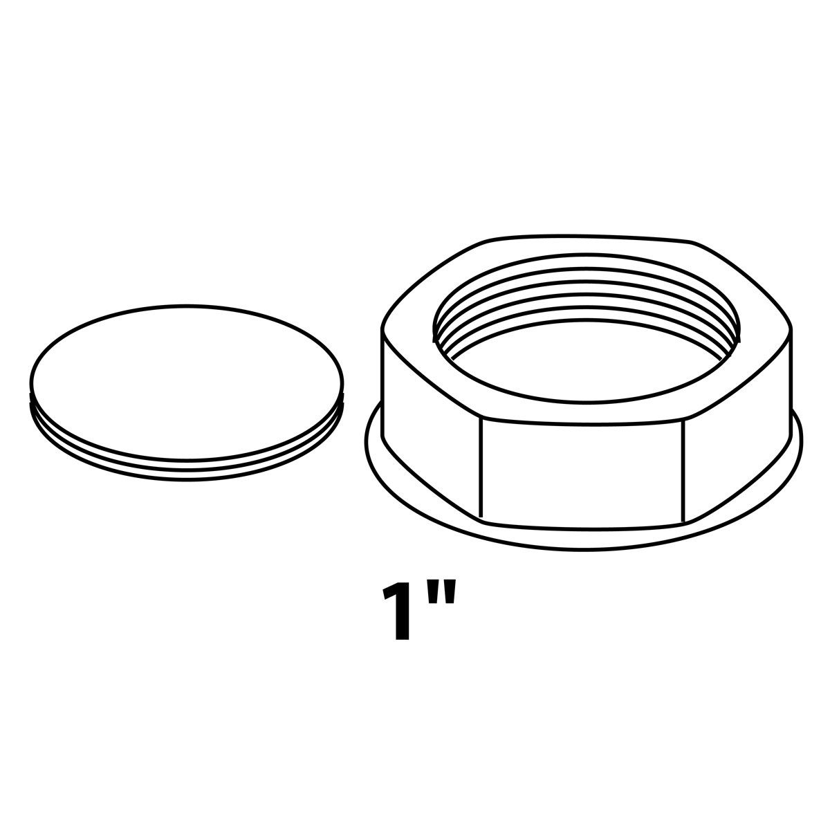 Kirchhoff Kappe ECO-SAVE KS grau für Siphon-Geräteanschluss 1" IG Bild 2