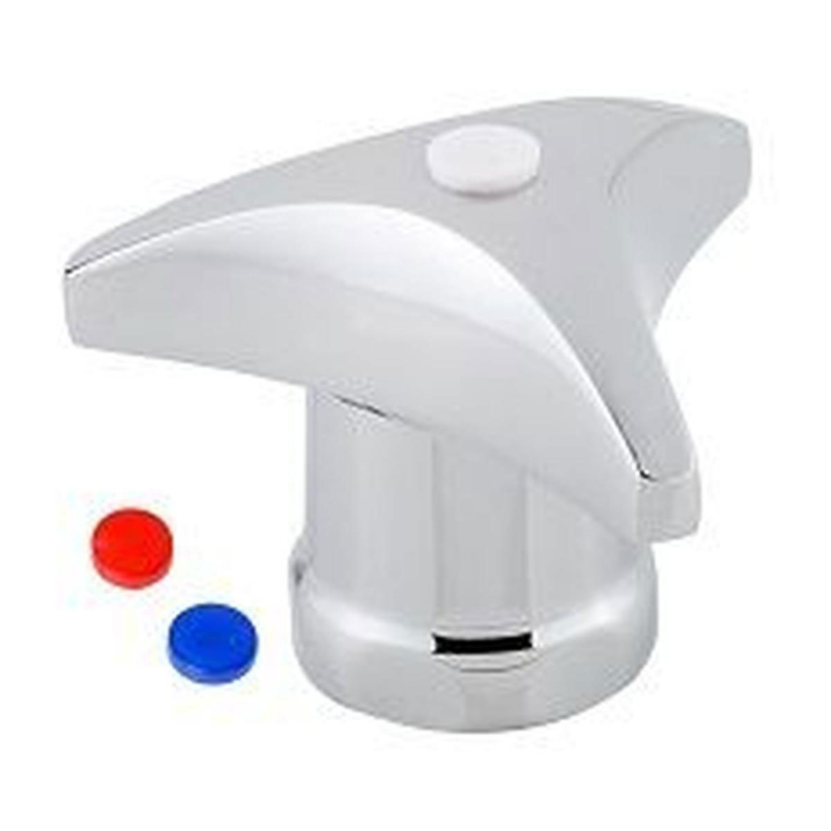 Kirchhoff Metall-Trecorngriff für 3/8" Oberteil verchromt Markierung blau/rot/weiß