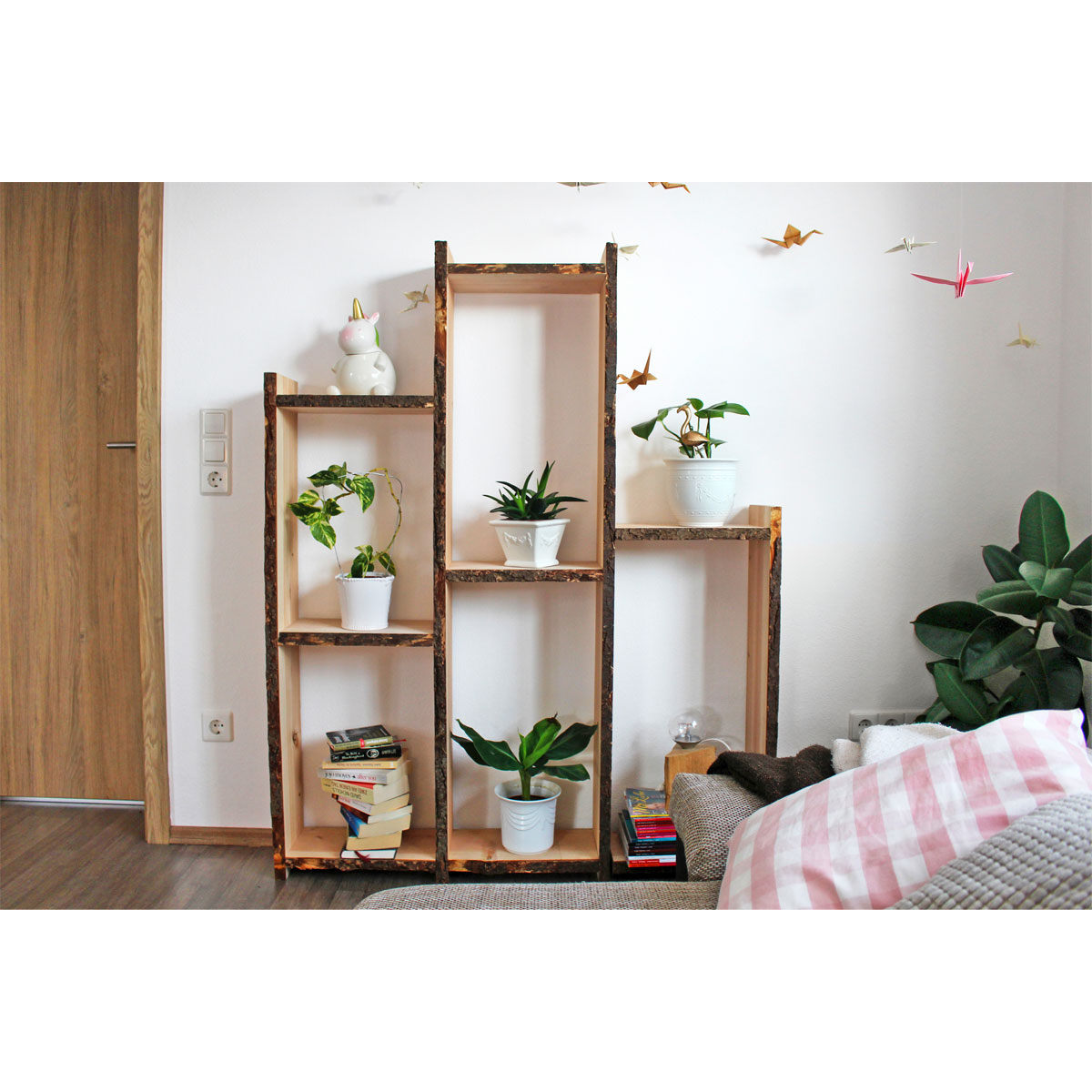 Douglasie-Massivholzbrett unbesäumt ca 120 x 36-40 cm Bild 2