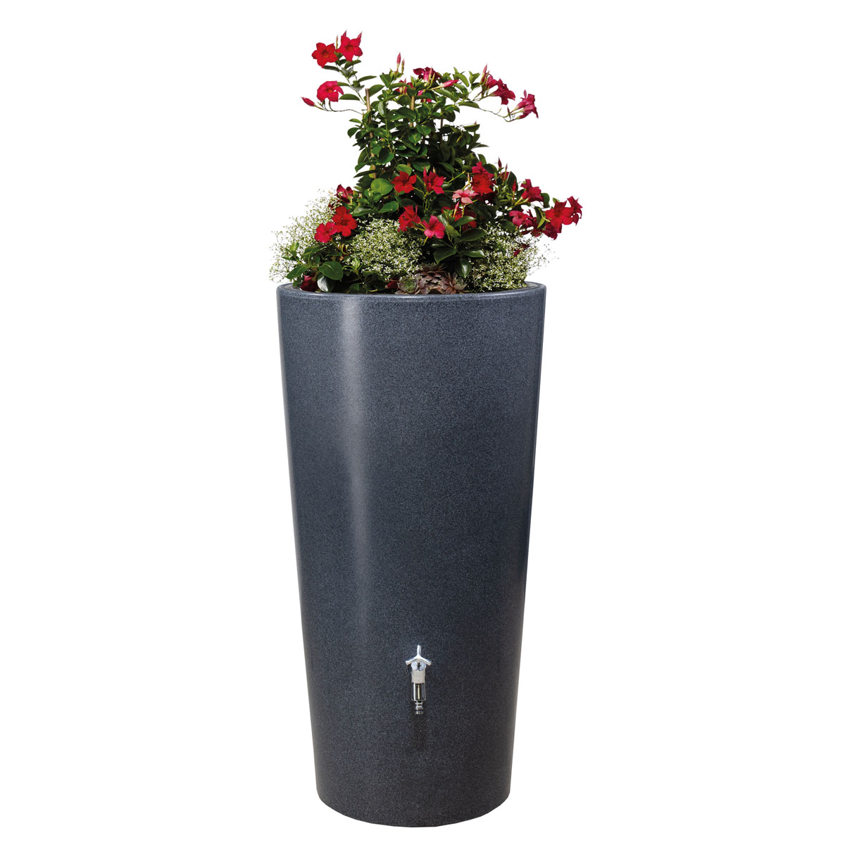 Garantia  Regentonne Stone 2in1 210 Liter lava inkl. Pflanzschale Bild 1