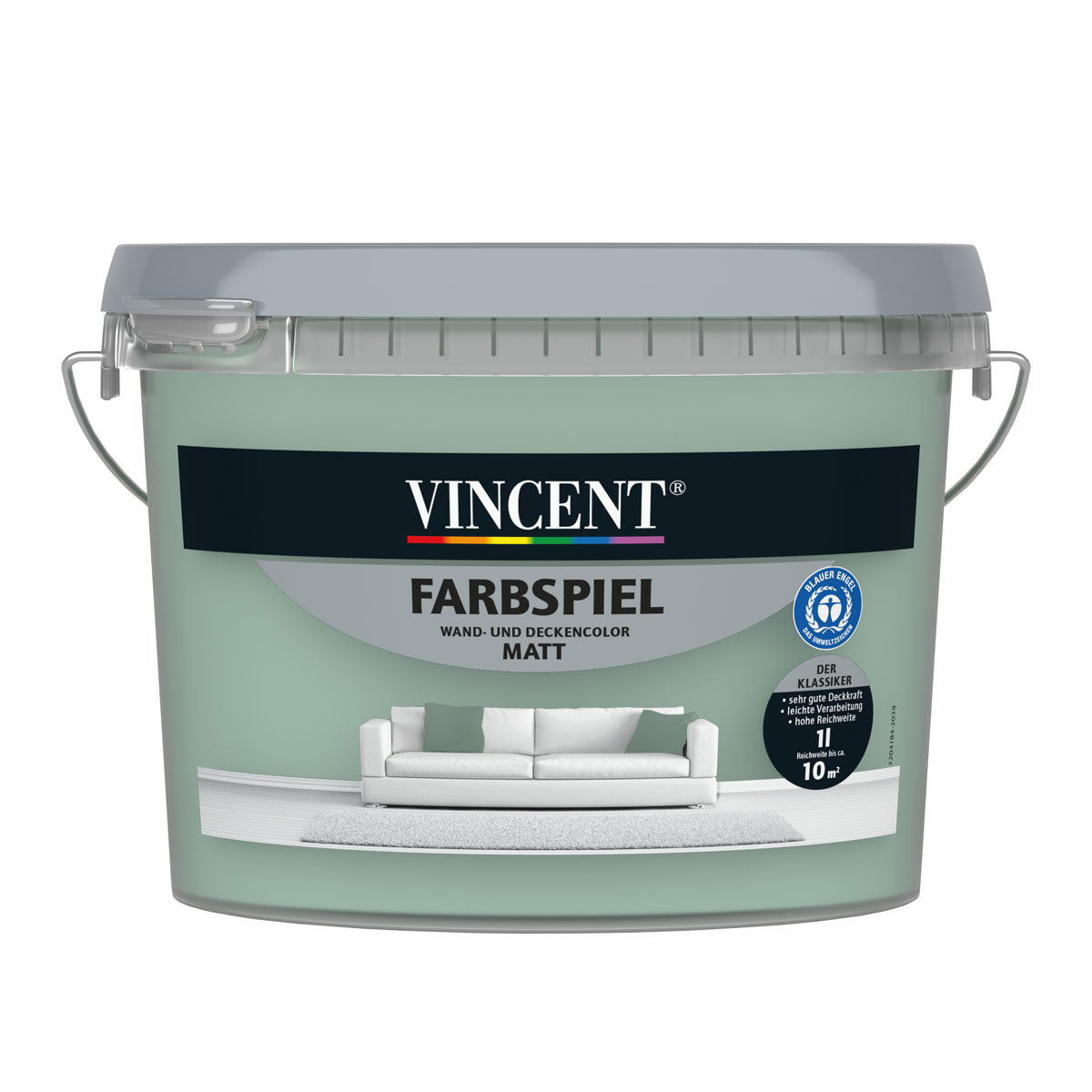 Vincent  Wandfarbe Farbspiel Agave matt 1 L
