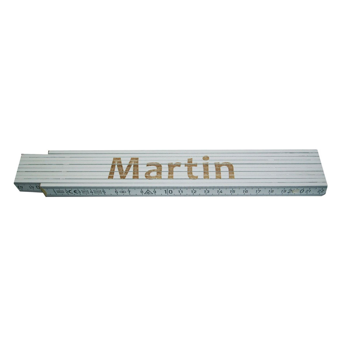 Gliedermaßstab „Martin“, 2m, weiß
