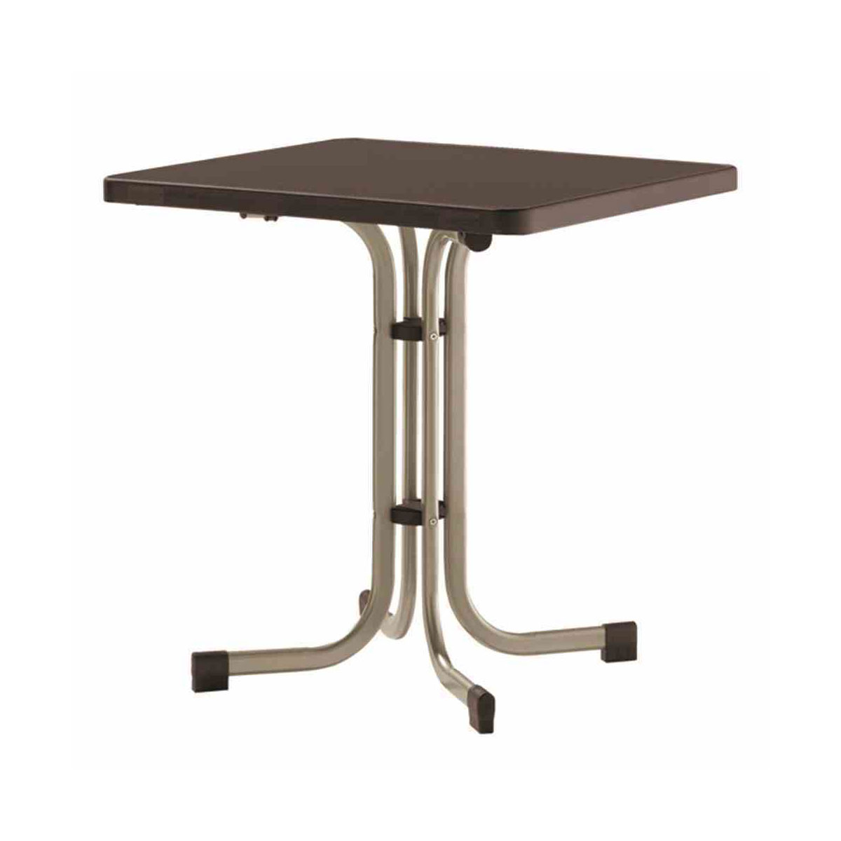 Boulevard-Klapptisch 70 x 70 x 72 cm champagner/mocca