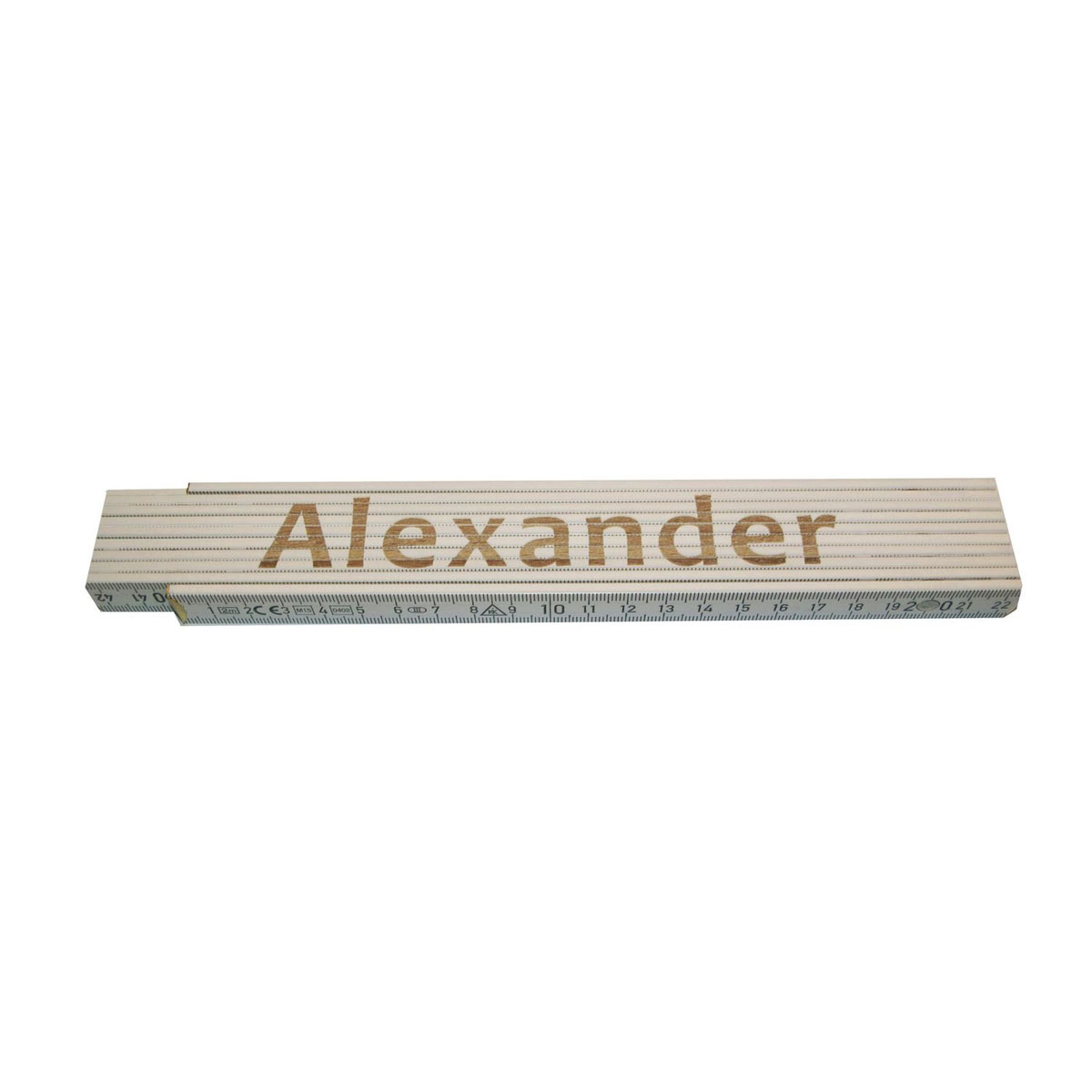 Meterstab „Alexander“, 2m, weiß
