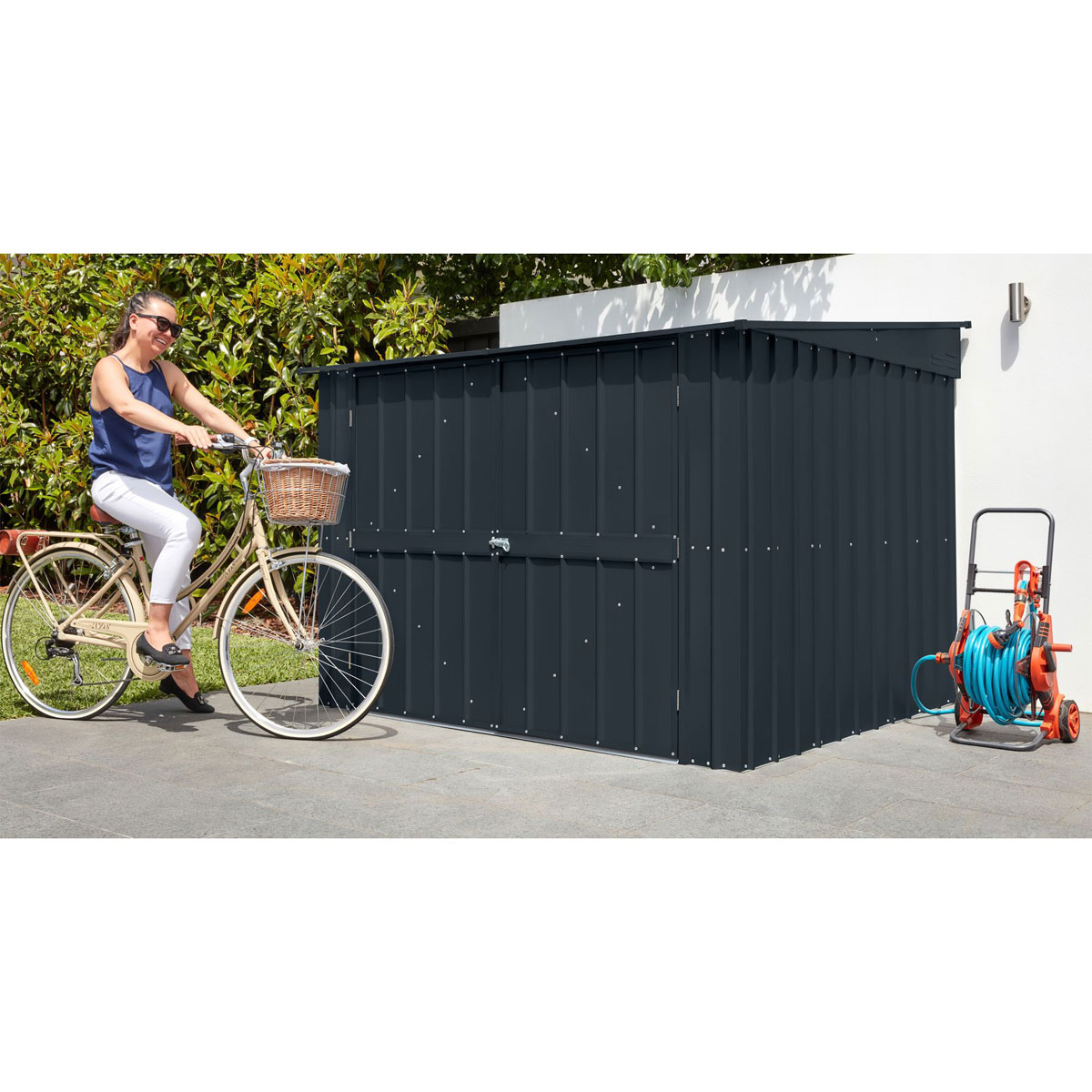 Globel Fahrradgarage Family Bike für 4 Fahrräder anthrazit Bild 10