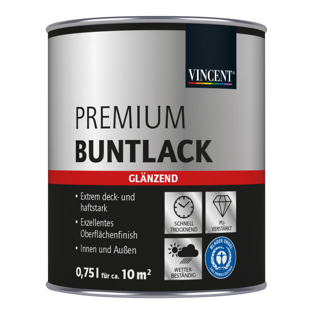 Vincent Premium Buntlack Antikrosa glänzend 750 ml