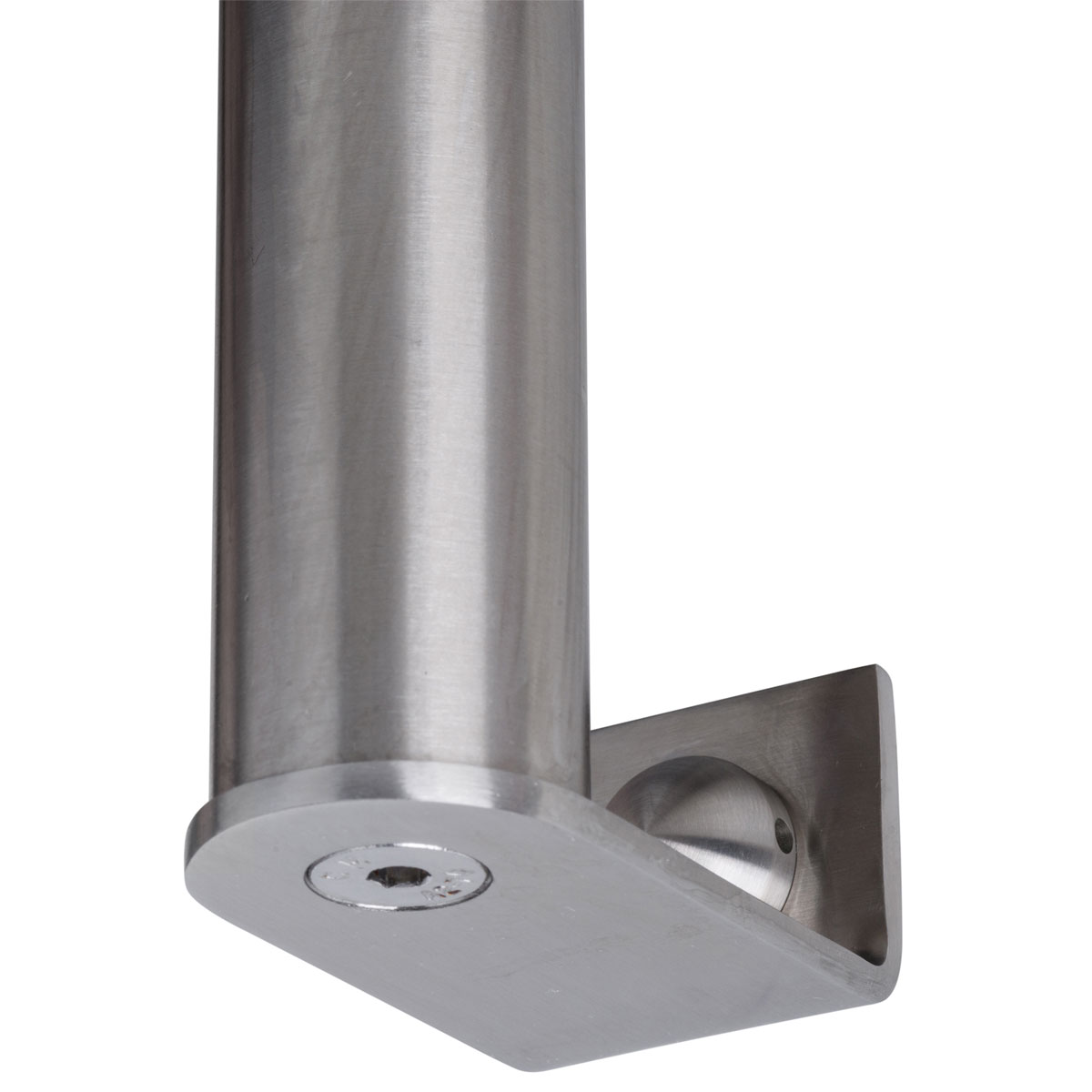 Alpertec Stoßgriffhalter Universal ES satiniert gerader Endteil