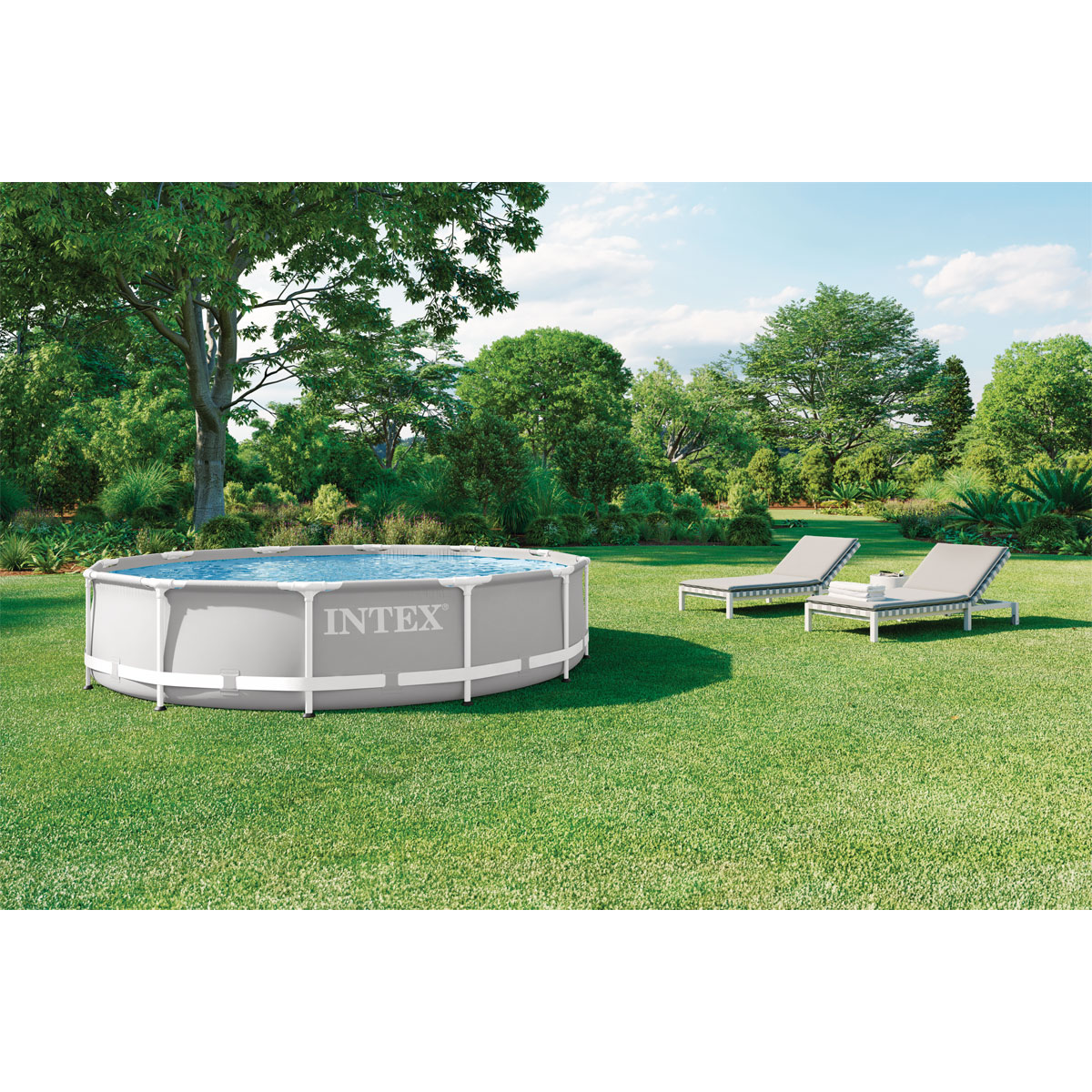 Intex Frame Pool Set Prism Rondo Ø 366 x 76 cm Bild 2