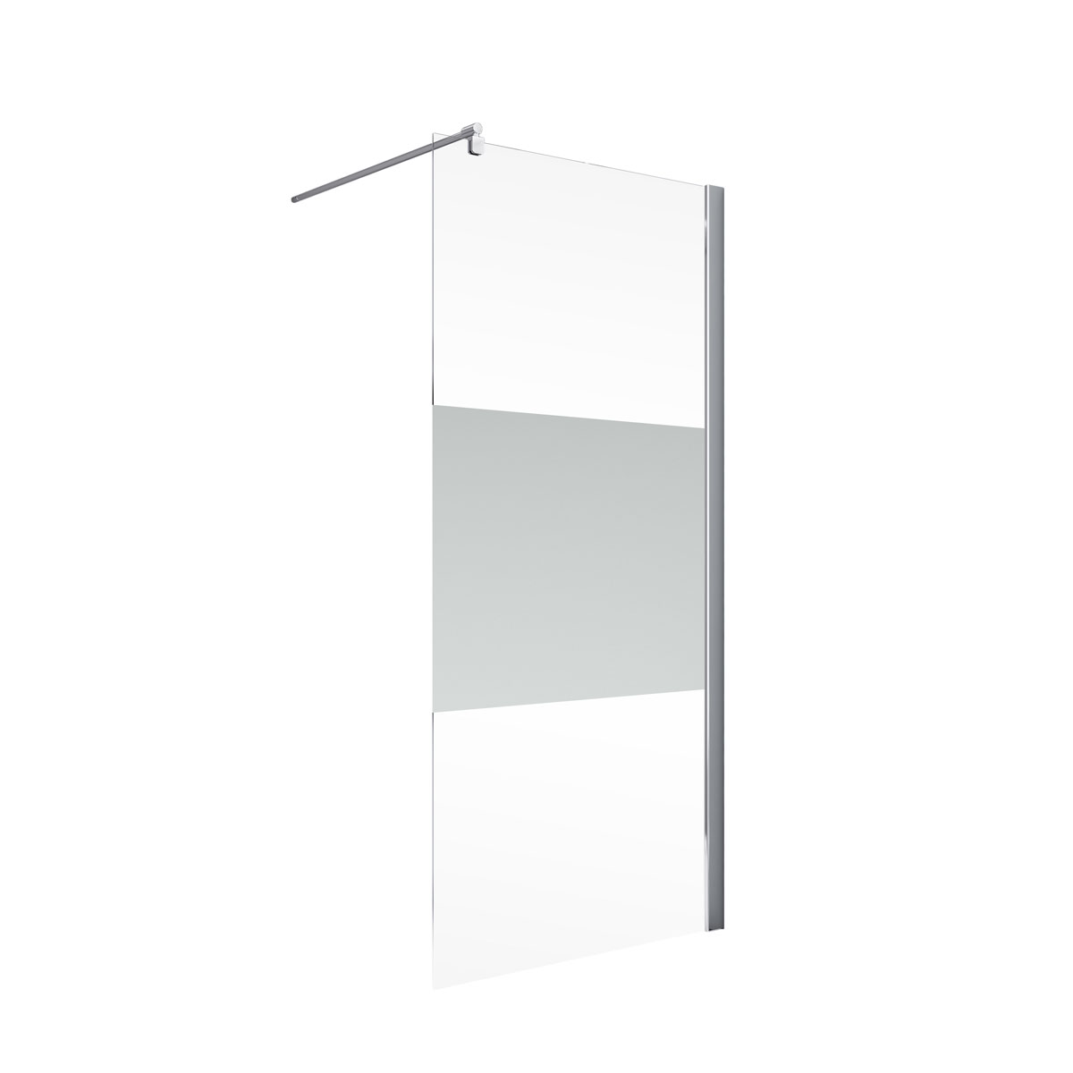 Schulte Walk In Duschwand Alexa Style 190 x 100 cm ESG 5 mm fixil Bild 1