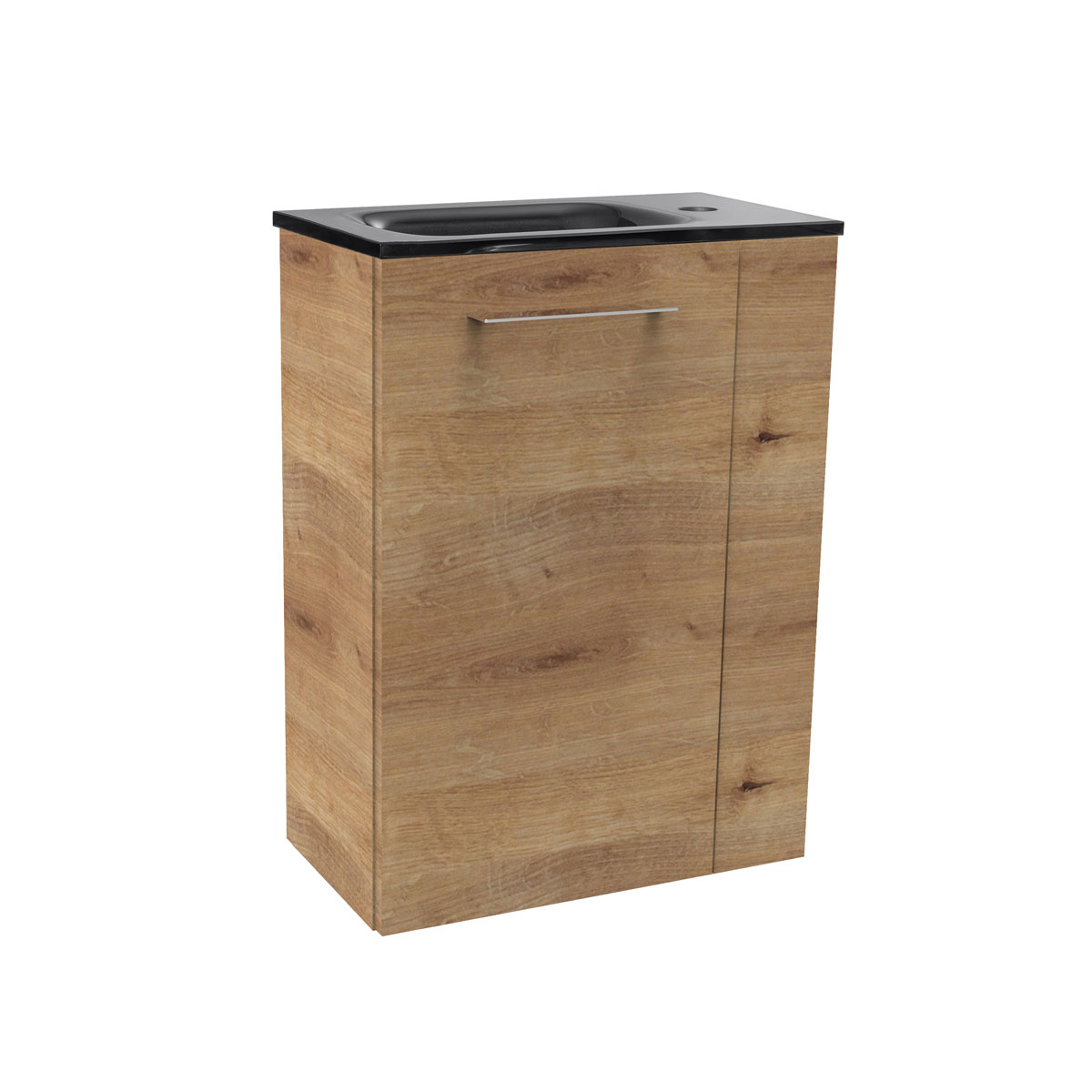 Fackelmann  Gäste-WC Waschtischunterschrank links SBC 440 x 600 x 243 mm AstEiche Bild 4