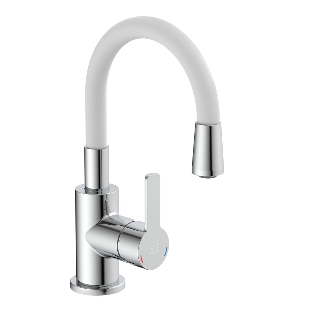 Valblue Samo Waschtischarmatur, Farbe: Chrom/Weiß Bild 1