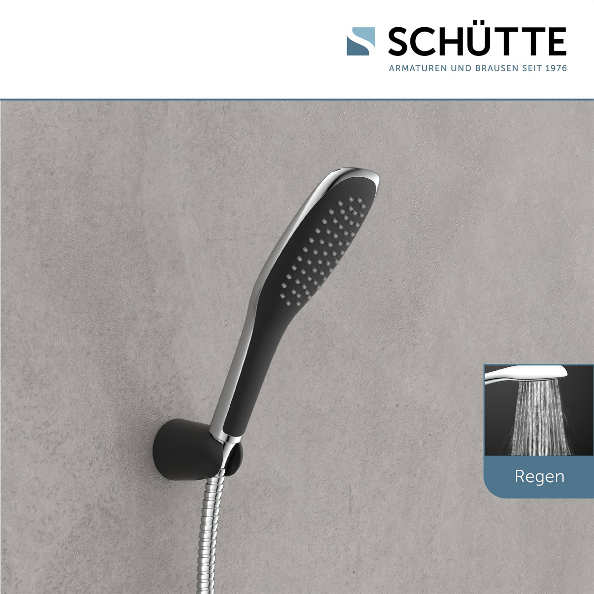 Schütte Überkopfbrause-Set Madagaskar schwarz Bild 8