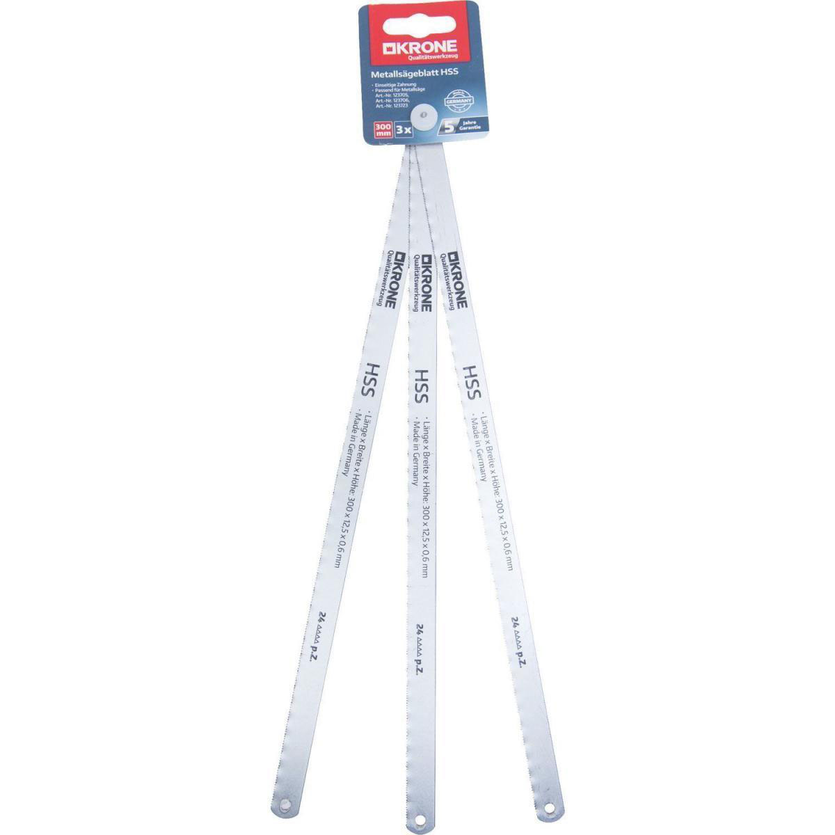 Krone Metallsägeblatt 300 mm HSS 3 Stück Bild 1