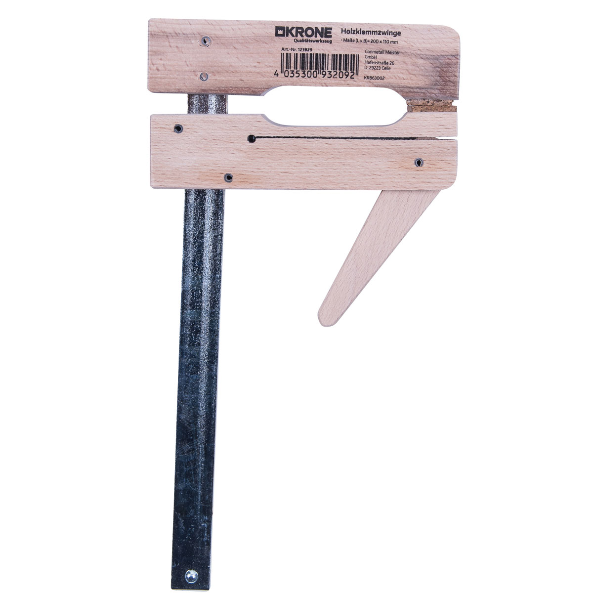 Krone  Holzklemmzwinge 200 x 110 mm Krone  Holzklemmzwinge 200 x 110 mm