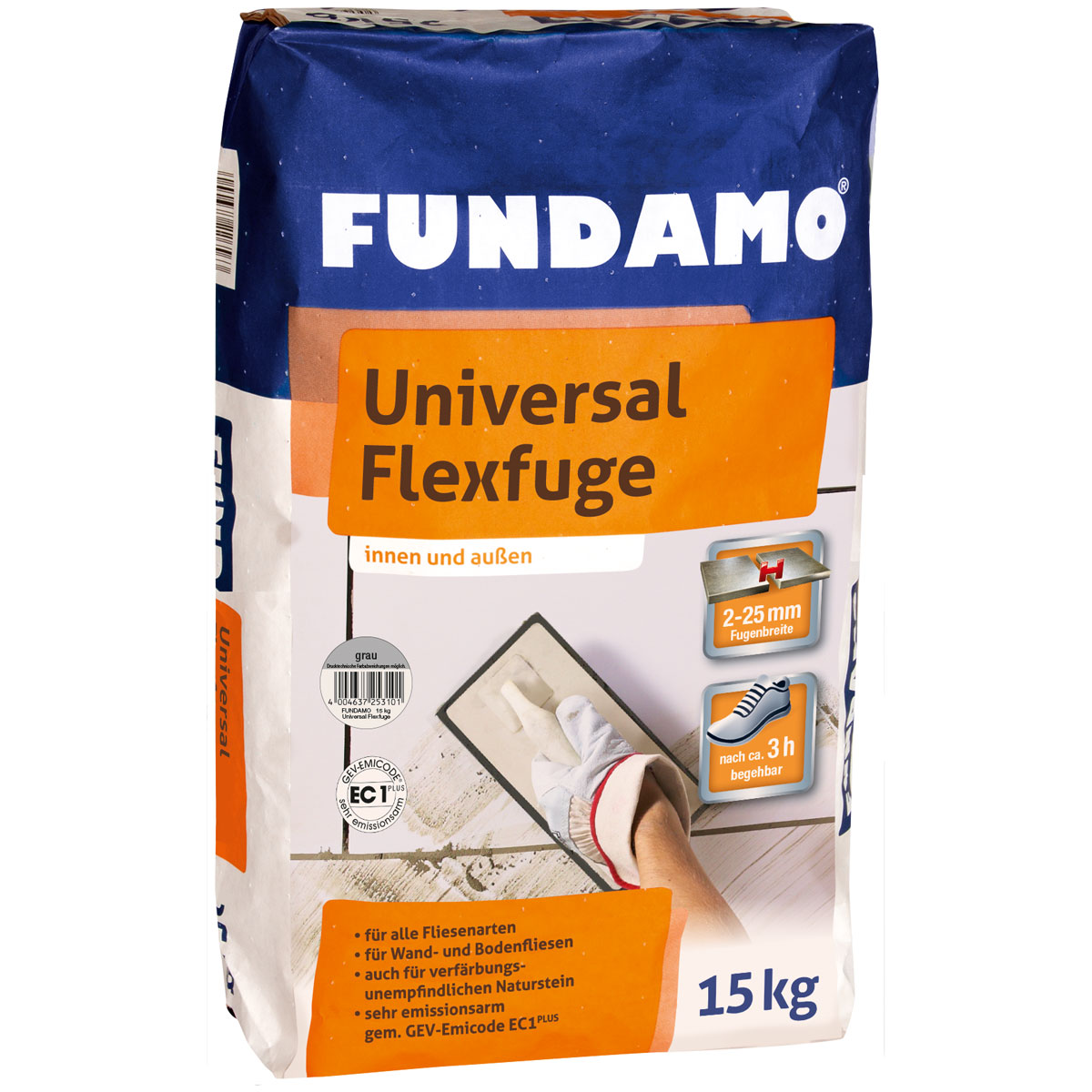 Fundamo  Universal Flexfuge 15kg grau Fundamo  Universal Flexfuge 15kg grau