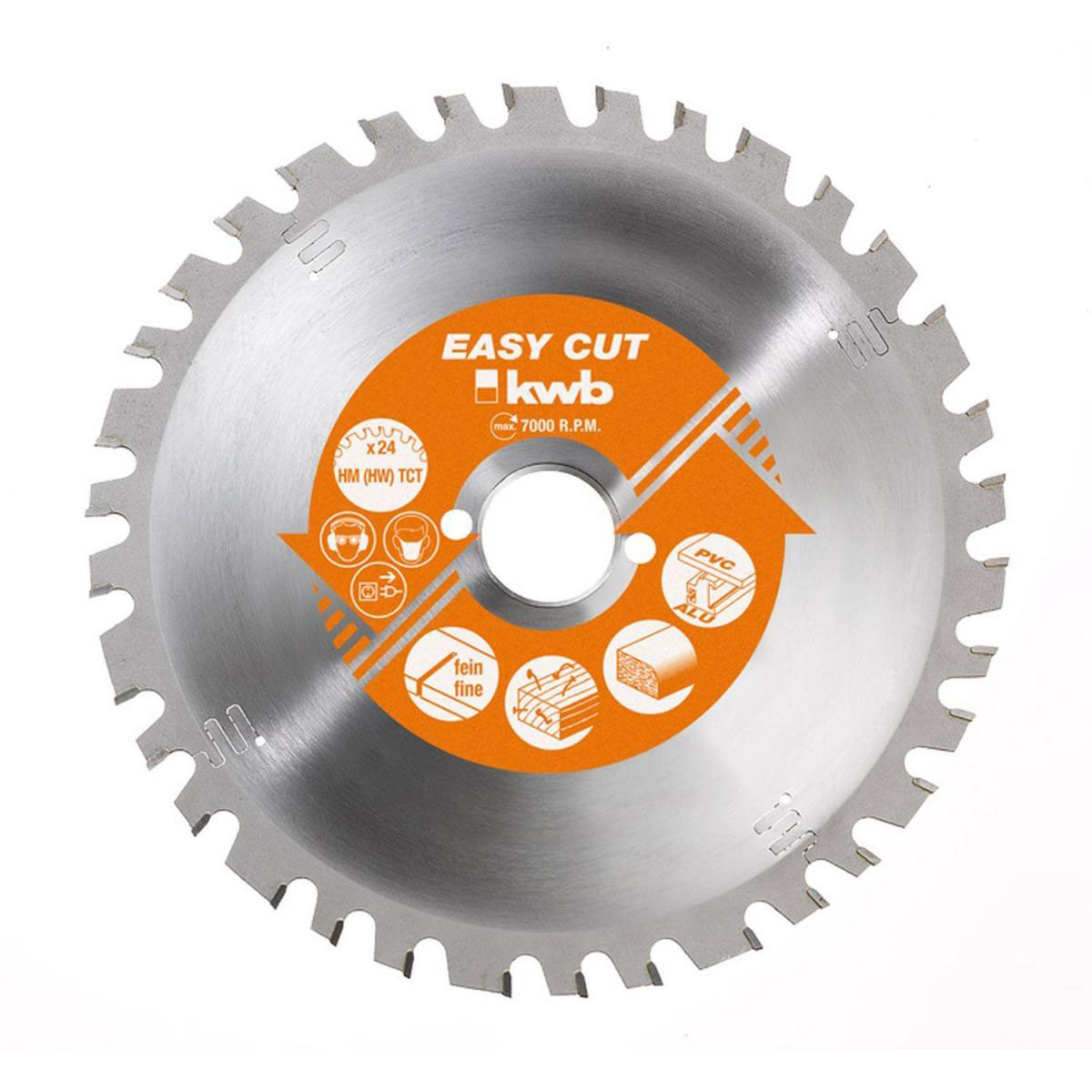 kwb Kreissägeblätter Easy Cut für Bau- und Tischkreissägen Durchmesser 350 mm