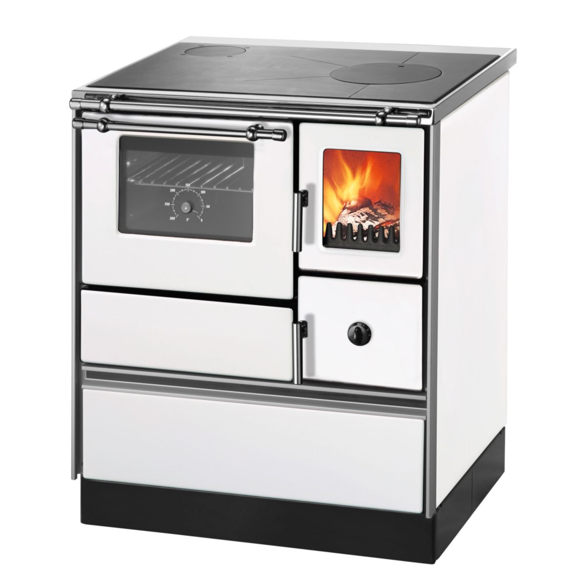 Westminster Holzherd K76F-70, Farbe: Weiss, Backrohr, 7,3kW