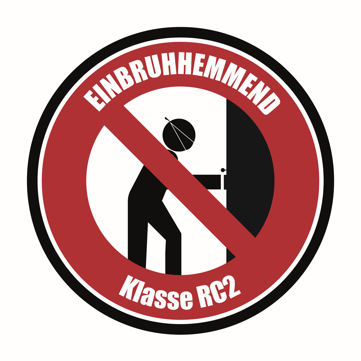 SplenDoor  Sicherheits-Nebeneingangstuer NS4 RC2 auf Maß, Weiss, Rechts Bild 3