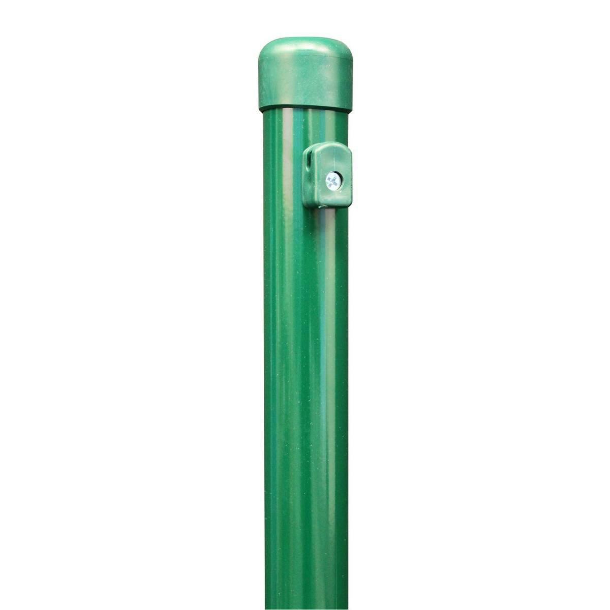 GAH Alberts Zaunpfosten für Maschendraht grün Stärke 34 mm für Geflechtshöhe 1250 mm Höhe 175 cm