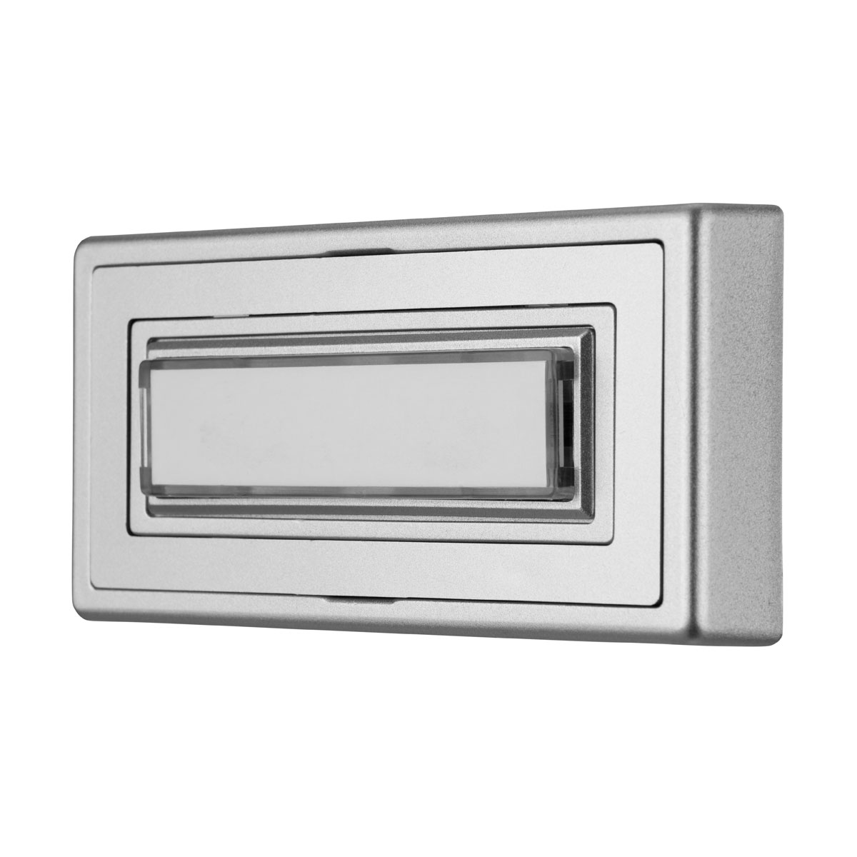 REV Ritter  Klingeltaster Aufputz Kunststoff 1-fach mit Namensschild beleuchtbar silber Bild 2