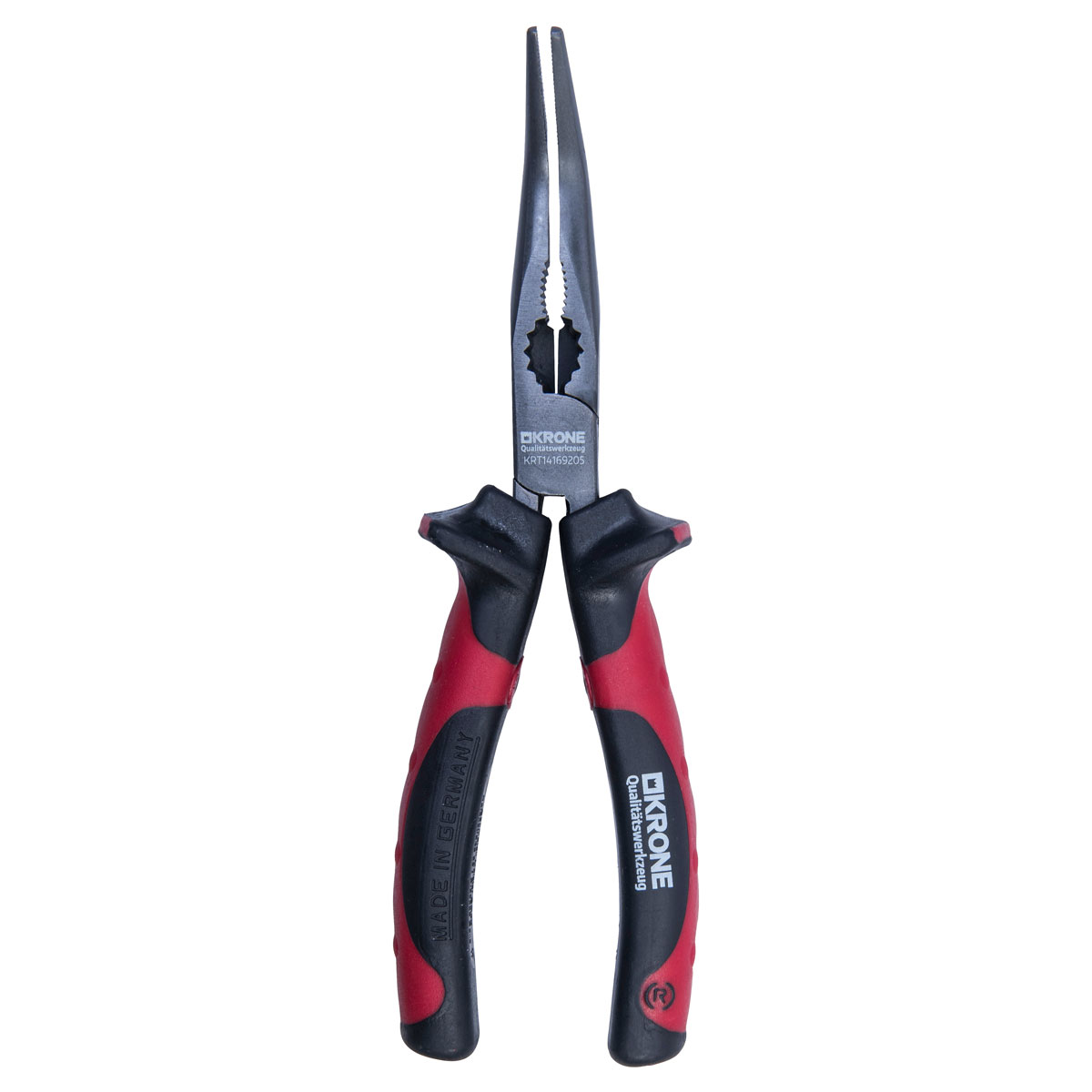 Krone  NWS Flachrundzange abgew 205 mm Krone  NWS Flachrundzange abgew 205 mm