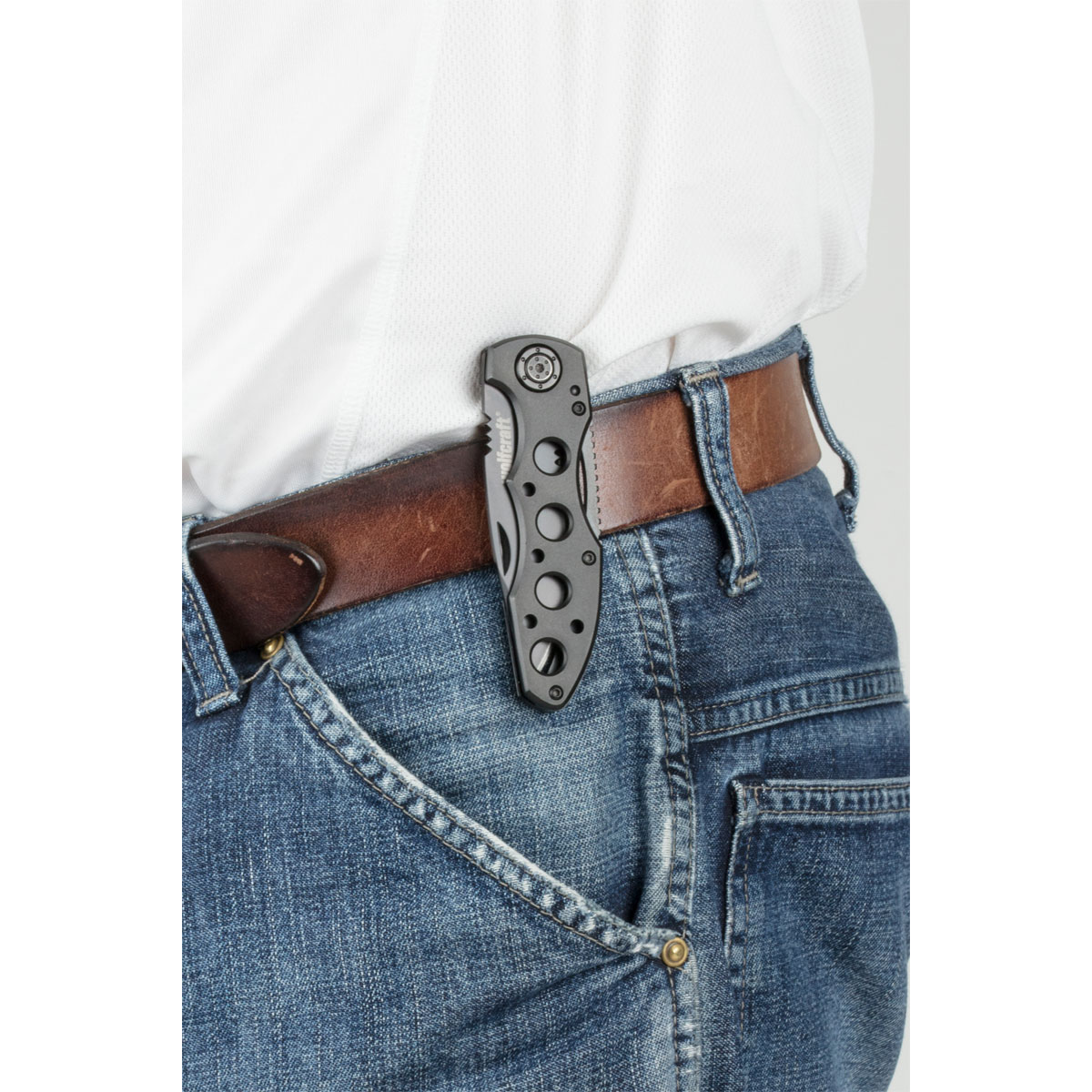 Wolfcraft  Freizeitmesser mit klappbarer gezahnter Klinge Bild 5