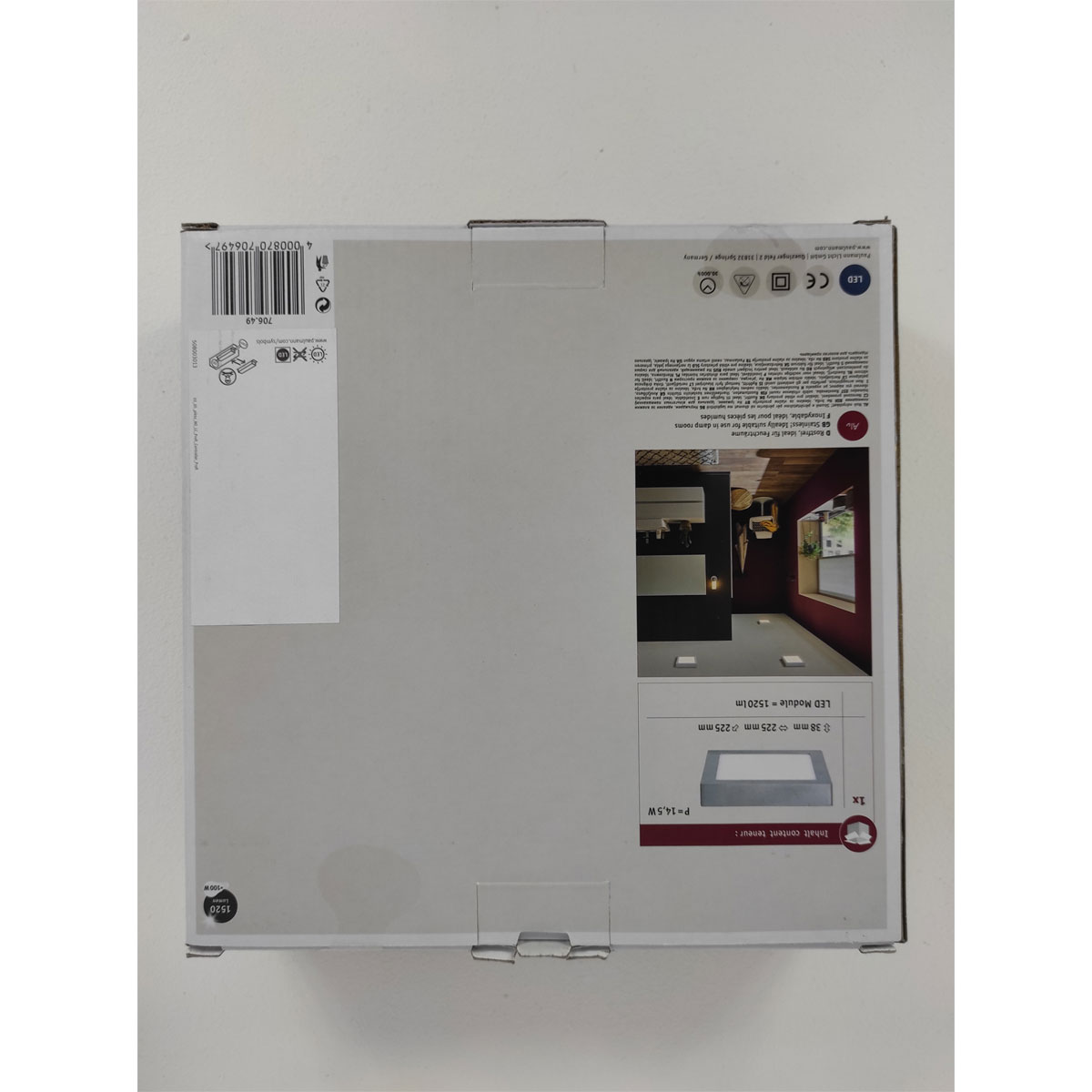 Paulmann LED-Panel Lunar chrom Bild 5