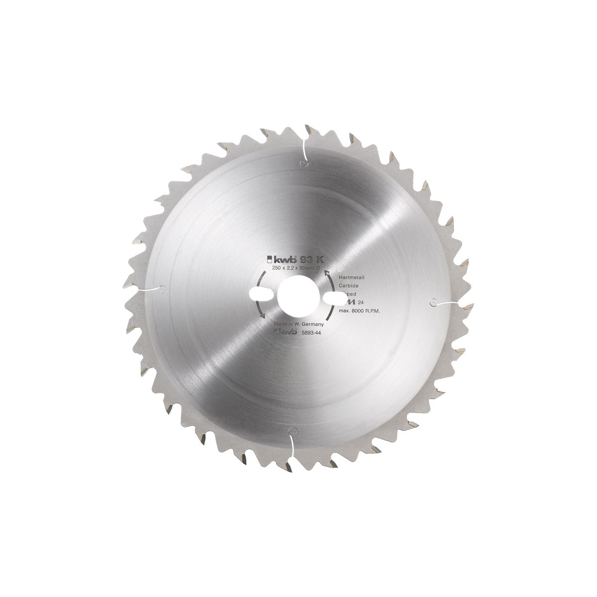 kwb Bauholz-Kreissägeblätter für Bau- und Tischkreissägen Durchmesser 300x30 mm