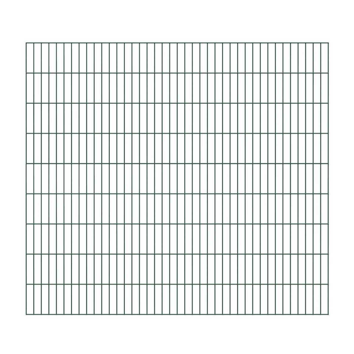 GAH Alberts Doppelstabmatte 6/5/6 verzinkt grün 200 x 180 cm Höhe 180 cm