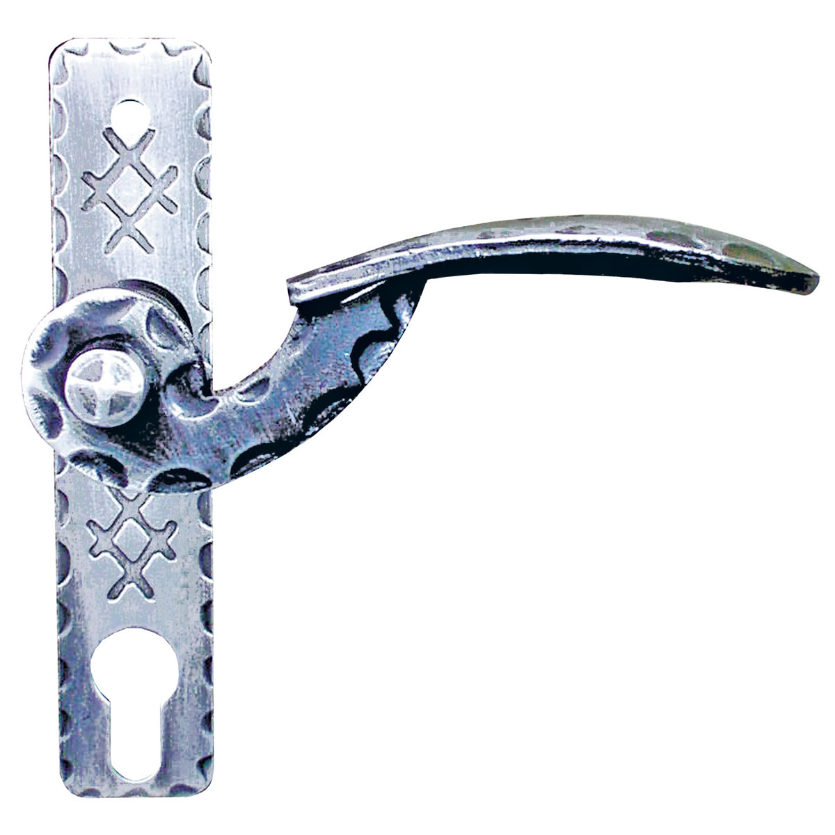 Alpertec Kurzschildpaar aus Schmiedeeisen verzinkt