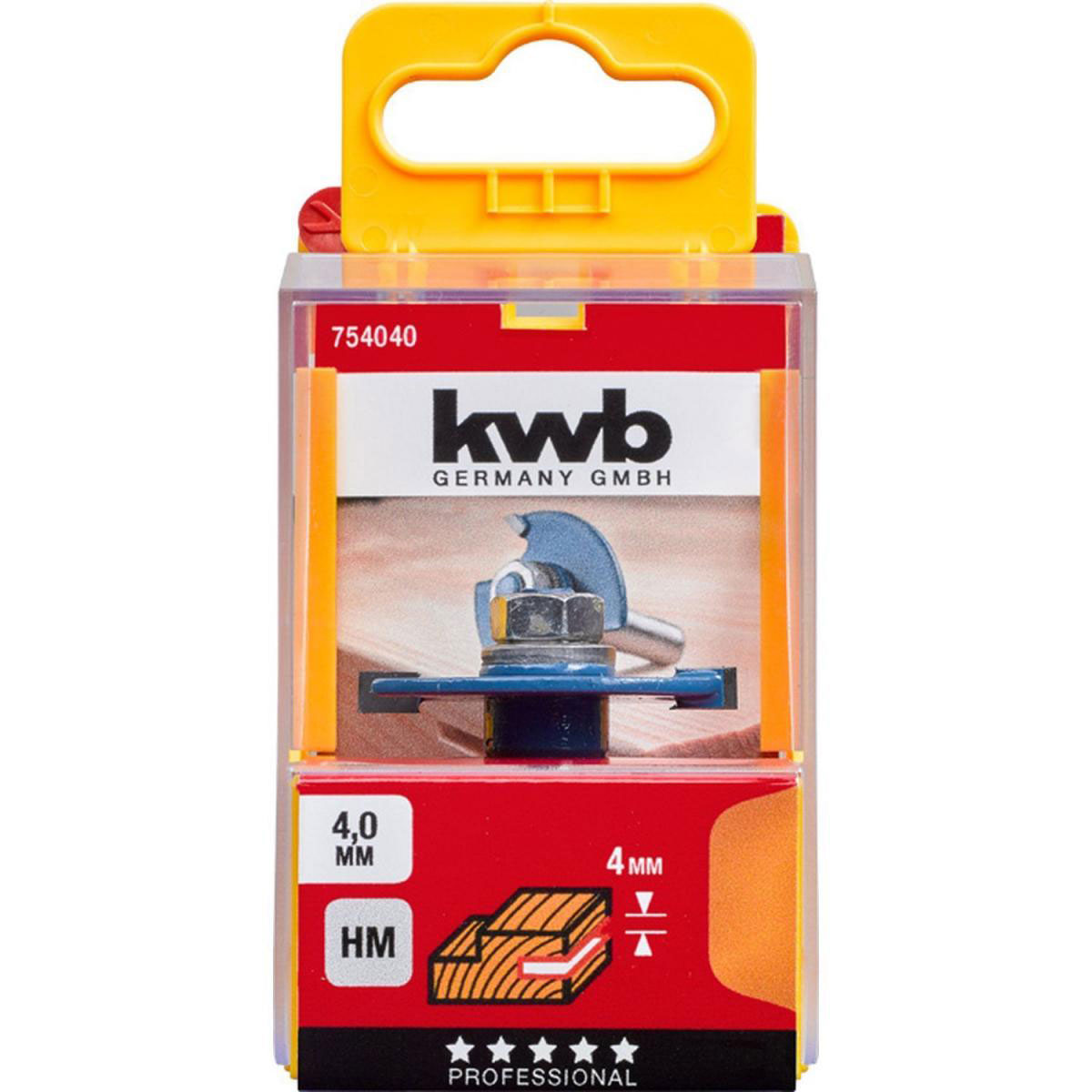 kwb  Scheibennutfräser mit Spannschaft 4 mm Bild 2