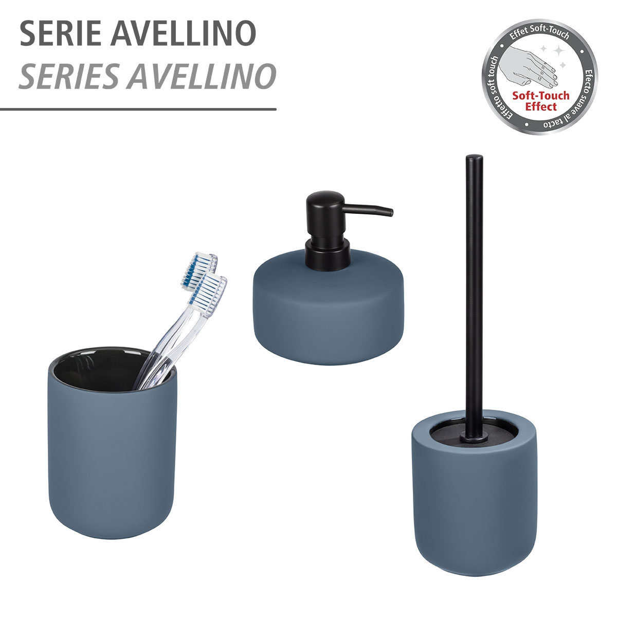 Wenko Seifenspender Avellino blau Bild 4