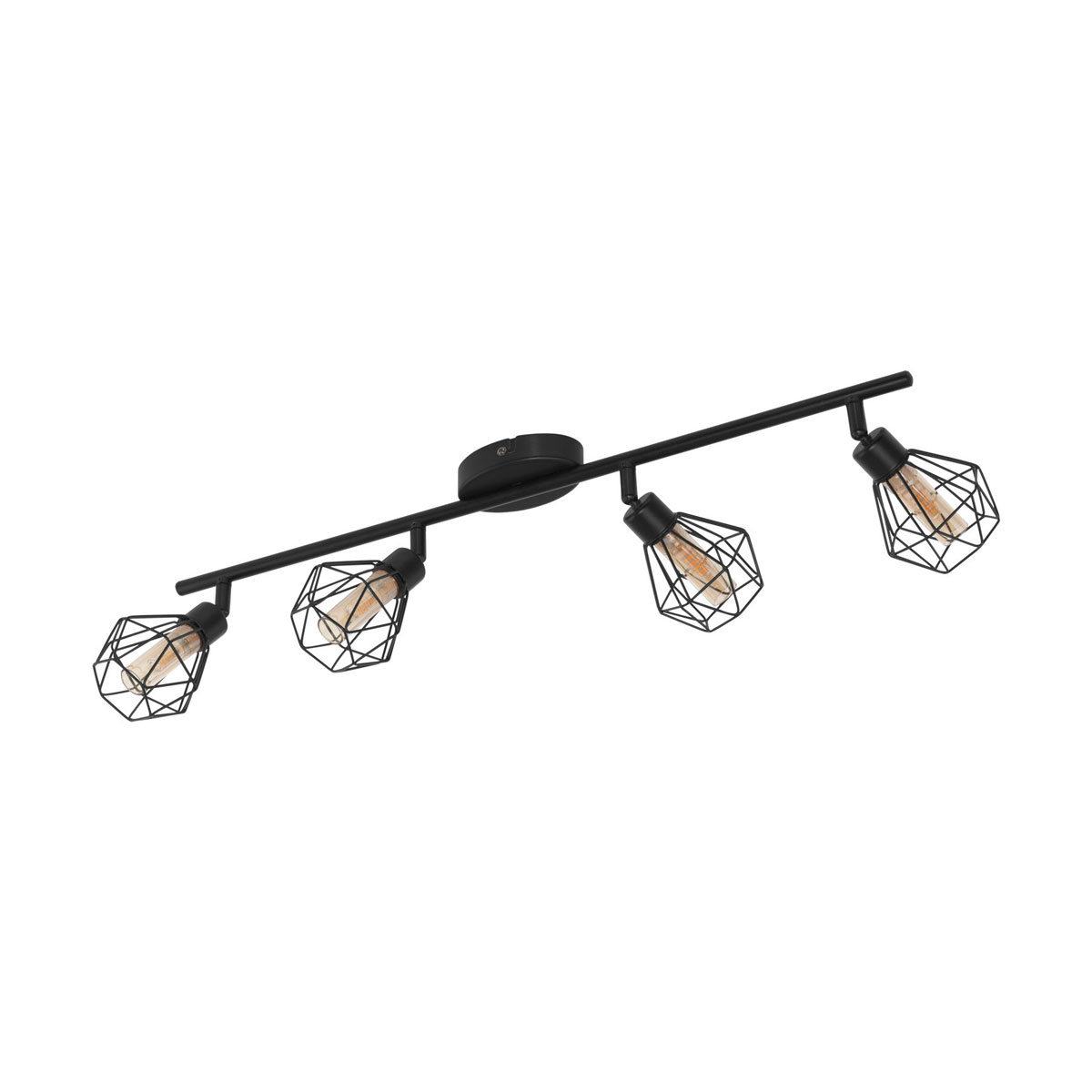 Eglo LED-Spotserie Zapata 1 4 Spots schwarz Eglo LED-Spotserie Zapata 1 4 Spots schwarz