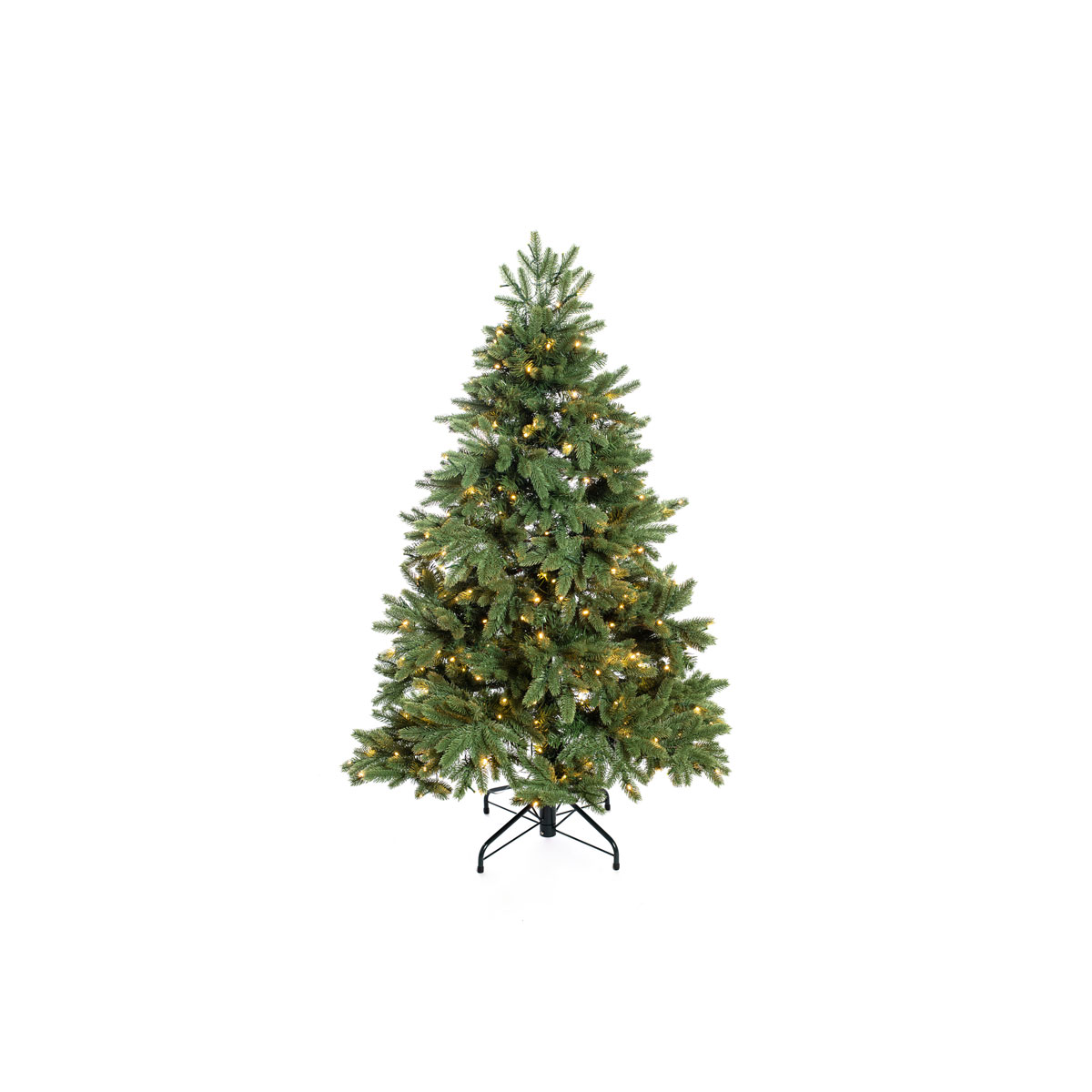 Künstlicher Weihnachtsbaum Roswell Kiefer inkl. LEDs 150 cm Grün