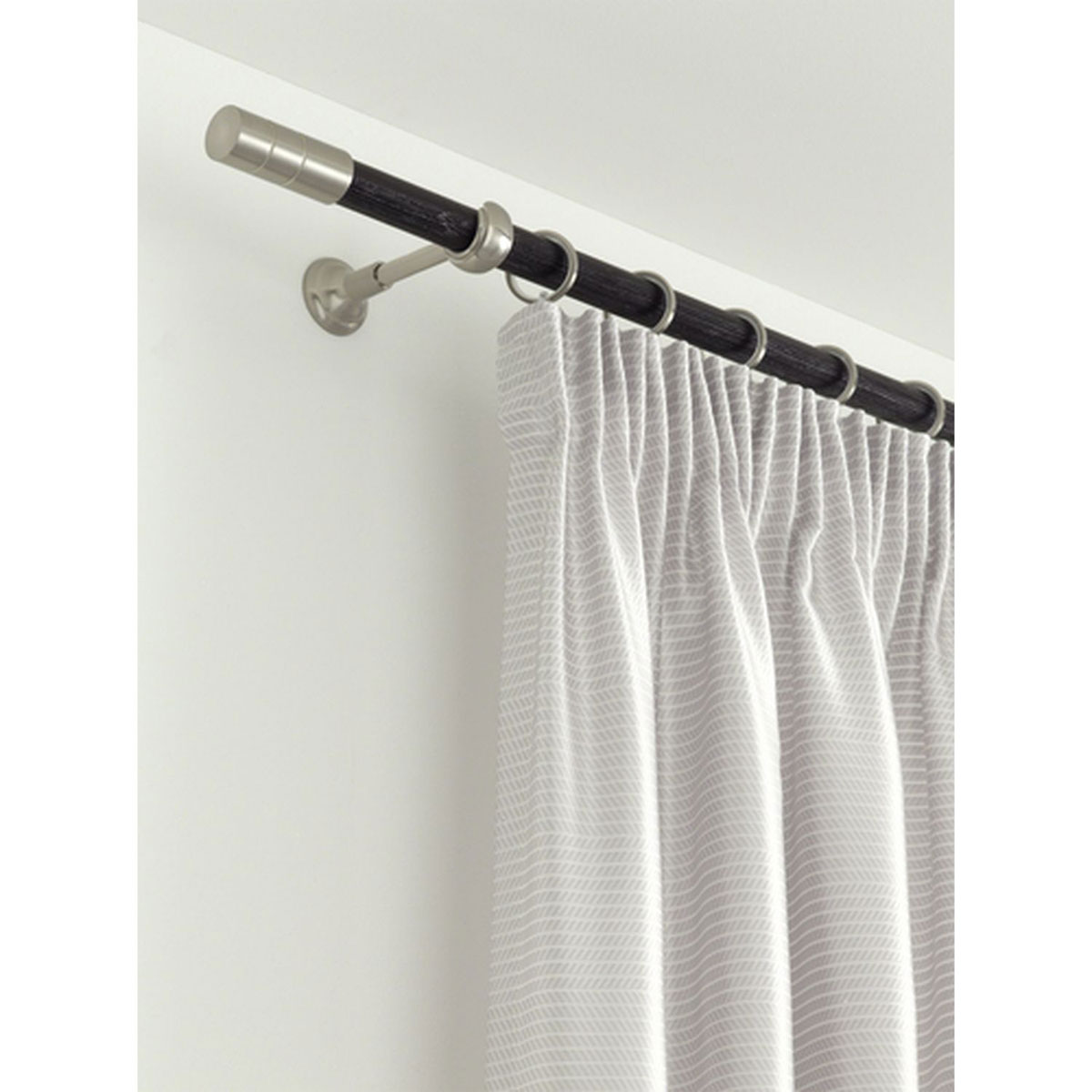 Gardinia Endstück Zylinder für Durchmesser 25 mm Edelstahl-optik Bild 2