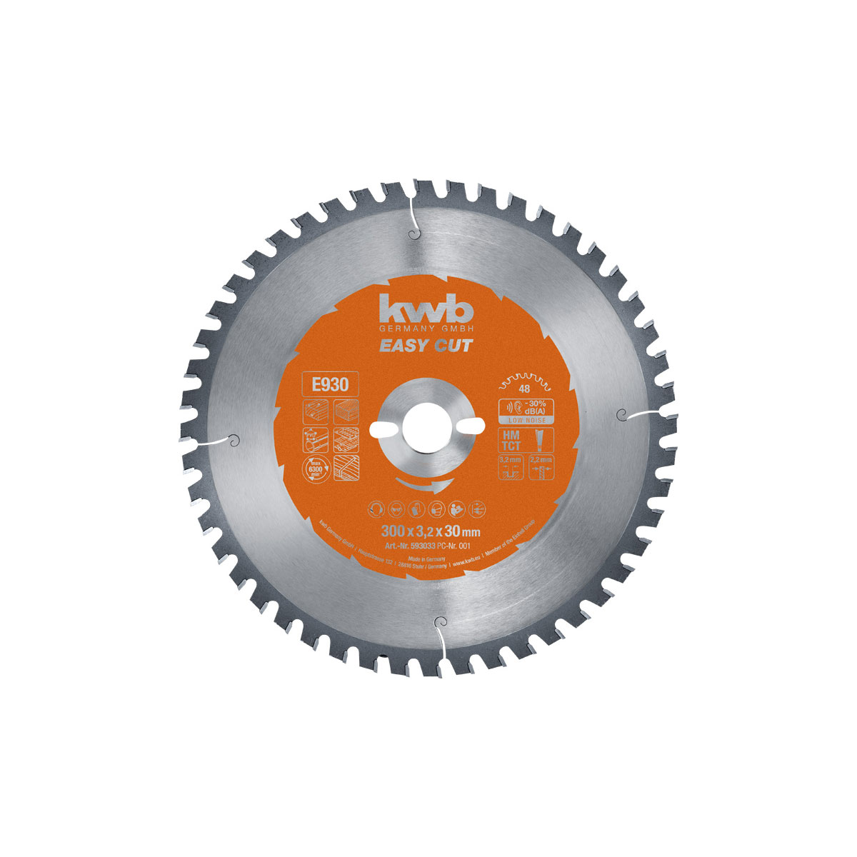 kwb Kreissägeblätter Easy Cut für Bau- und Tischkreissägen Durchmesser 300 mm