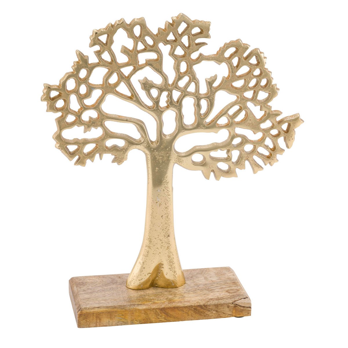 Deko-Baum 33 x 30 x 9 cm goldfarben Deko-Baum 33 x 30 x 9 cm goldfarben