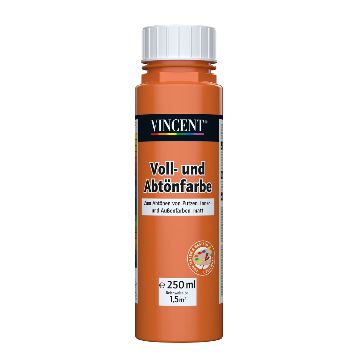 Vincent Voll- und Abtönfarbe aprikose 0,25 L